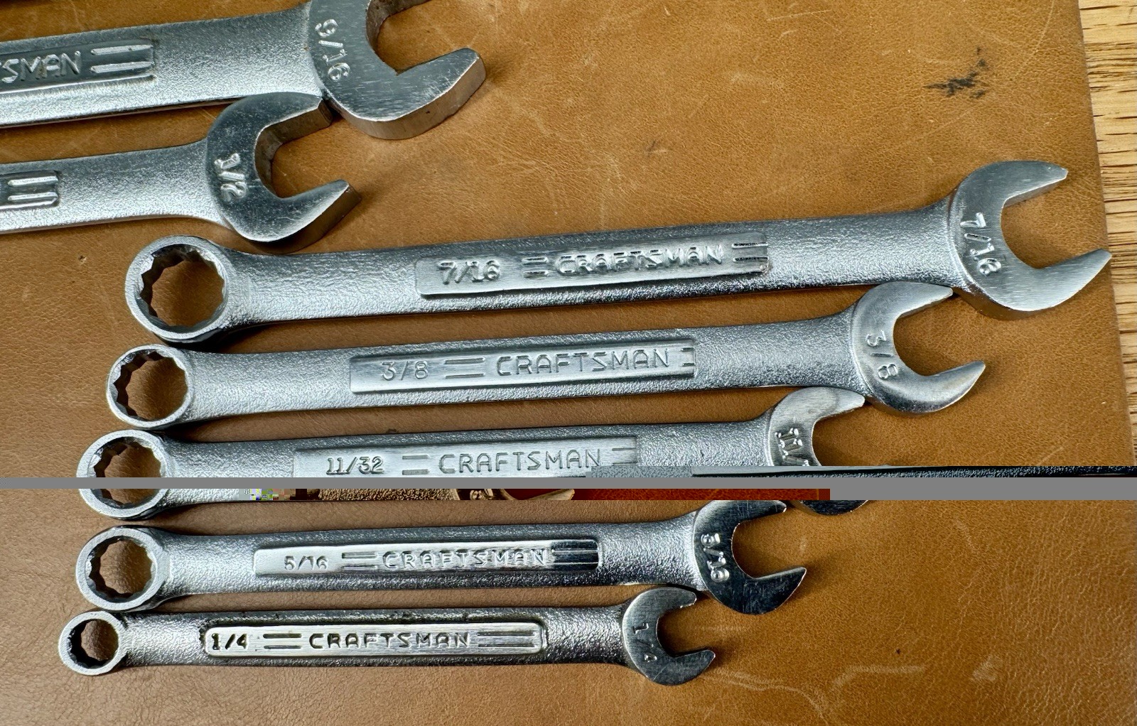 Vintage Craftsman 12 piece SAE Wrench Set =VV=series In Holder, USA, Excellent!