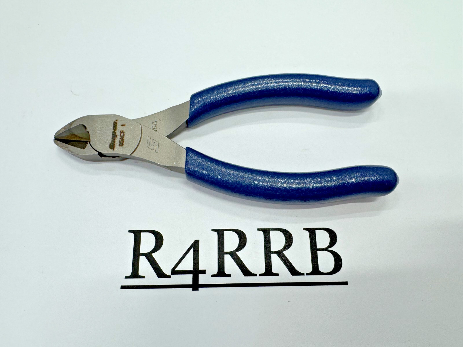 Snap-on Tools USA NEW POWER BLUE 5″ Soft Grip Diagonal Cutter Pliers 85ACFMB
