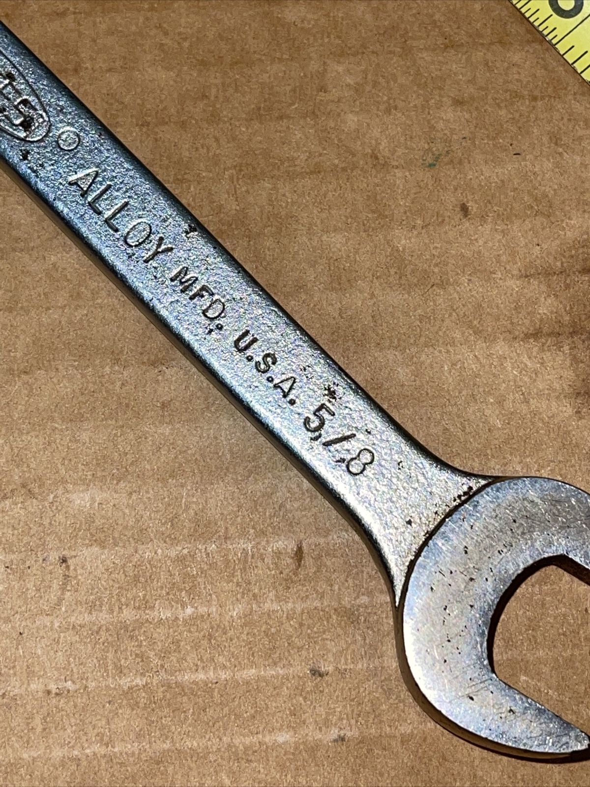 Tru Test USA T5724 3/4 in X 5/8 in SAE Open End Wrench Vintage trutest
