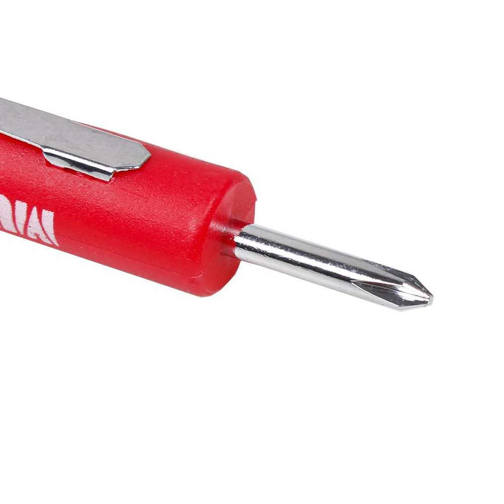 (10) Ten Red Snap On Pocket Screwdriver Phillips Flat Tip Screwdriver Magnet End