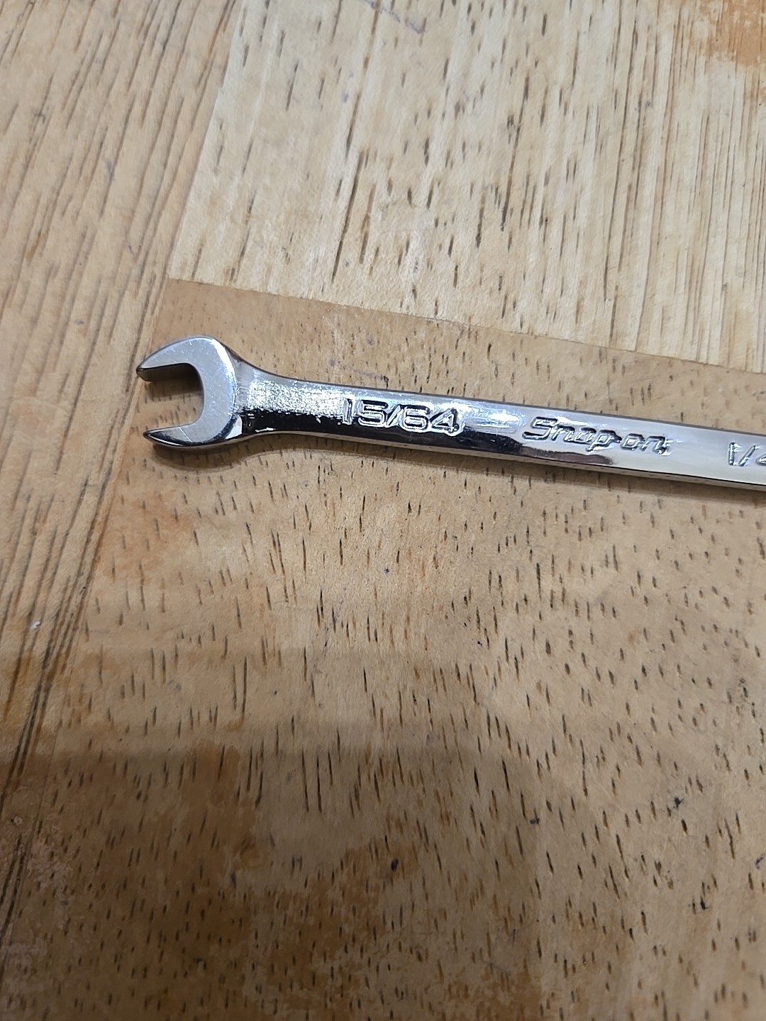 Snap On 15/64″-1/4″ 15°60° Offset Open End Ignition Wrench DS1516A