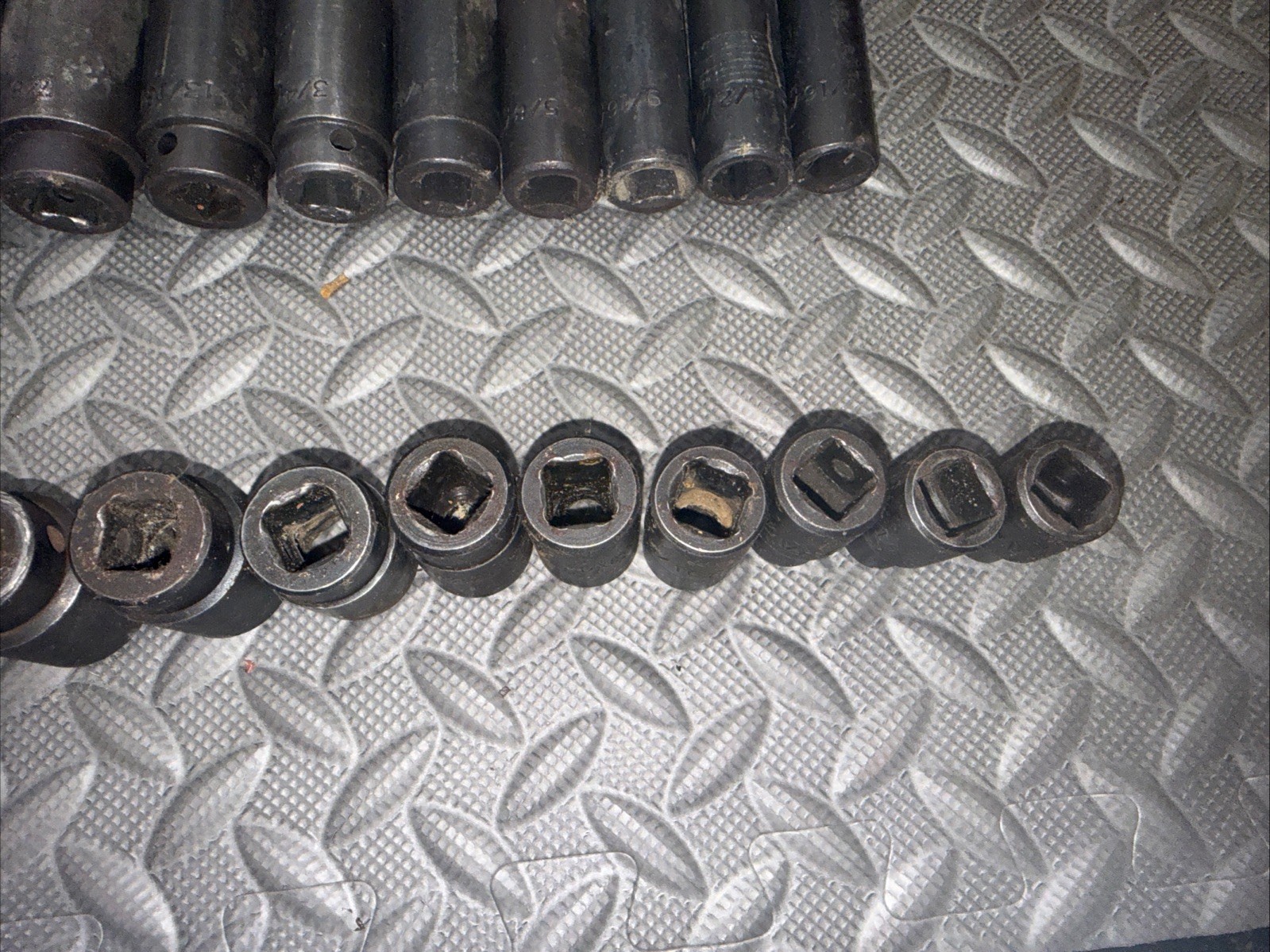 Mac Tools 28pc 1/2” SAE Impact Socket Sets Shallow And Deep 3/8 To 1 -1/4