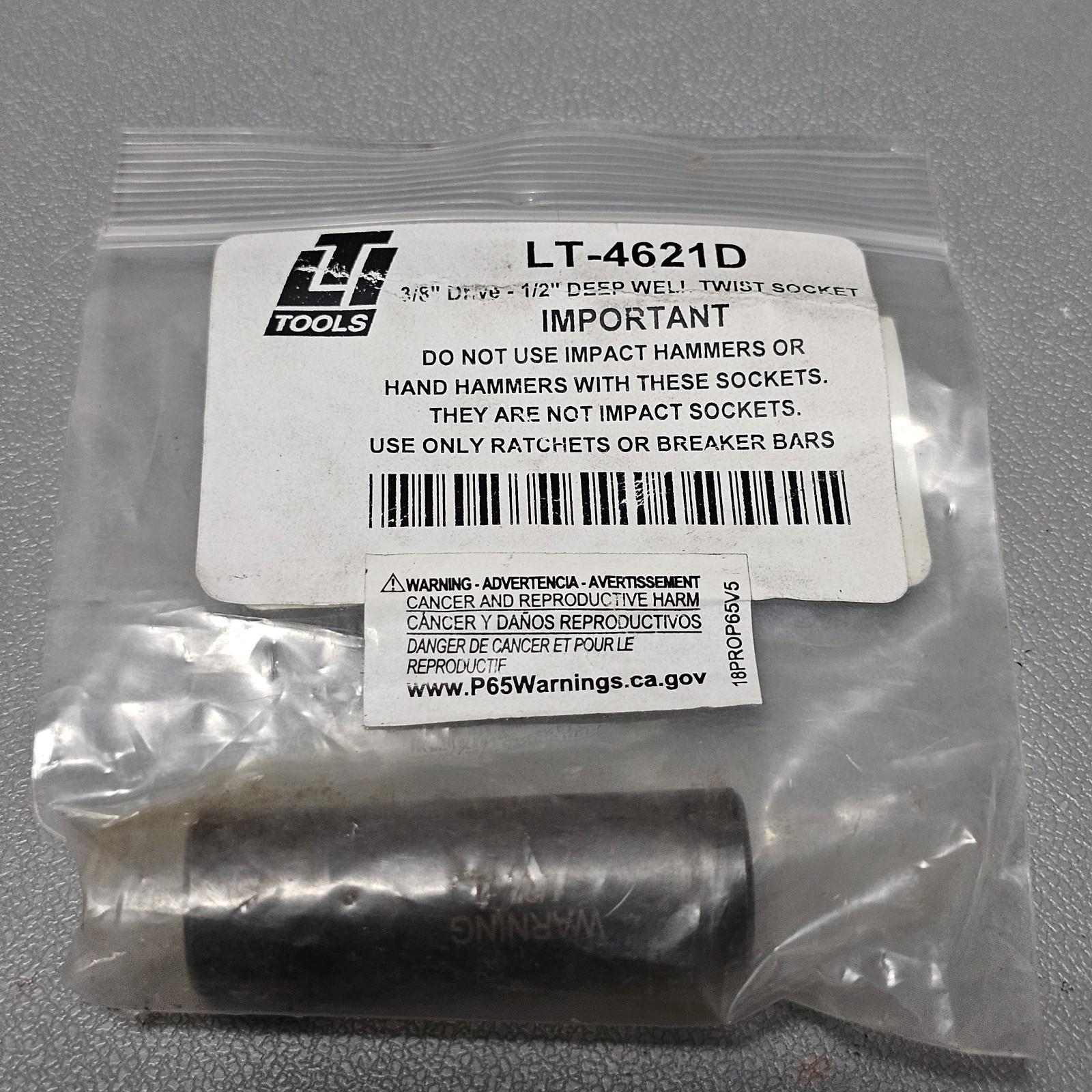 LTI Tools Deep Well Twist Socket LT-4621-D 3/8″ Drive 1/2″
