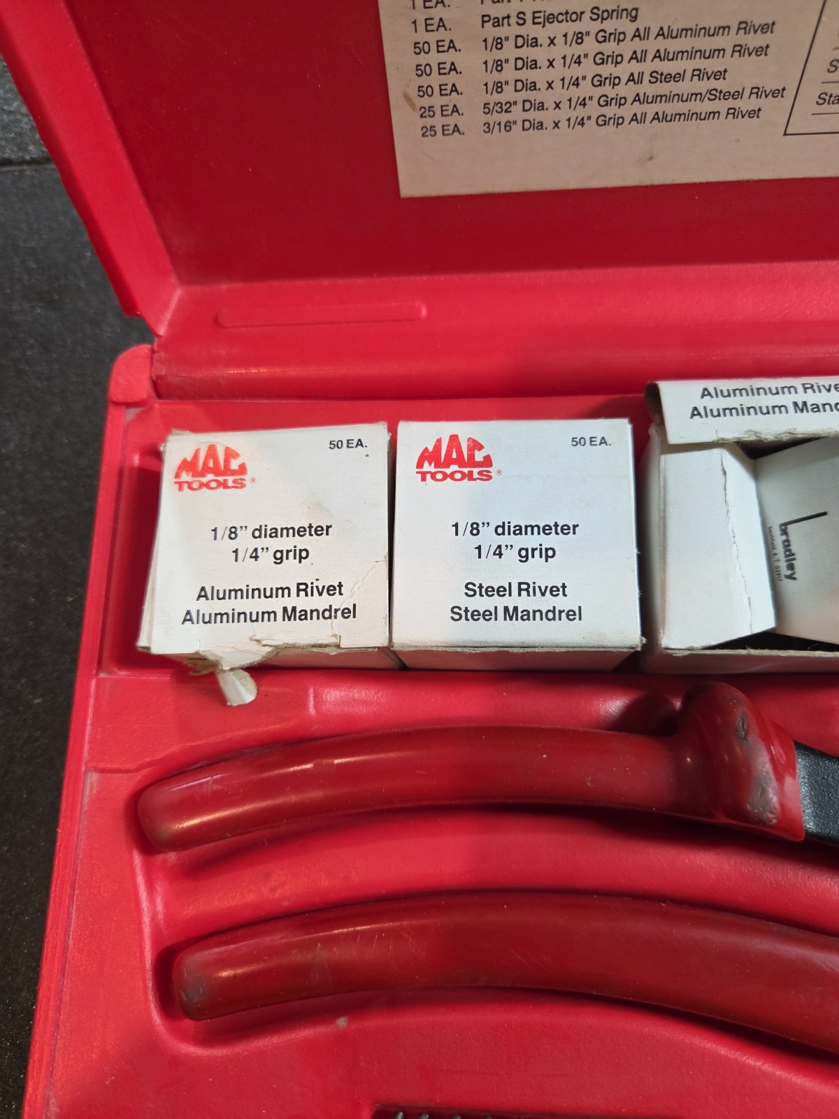 Mac Tools Heavy Duty Riveting Tool Kit Model RG1000K