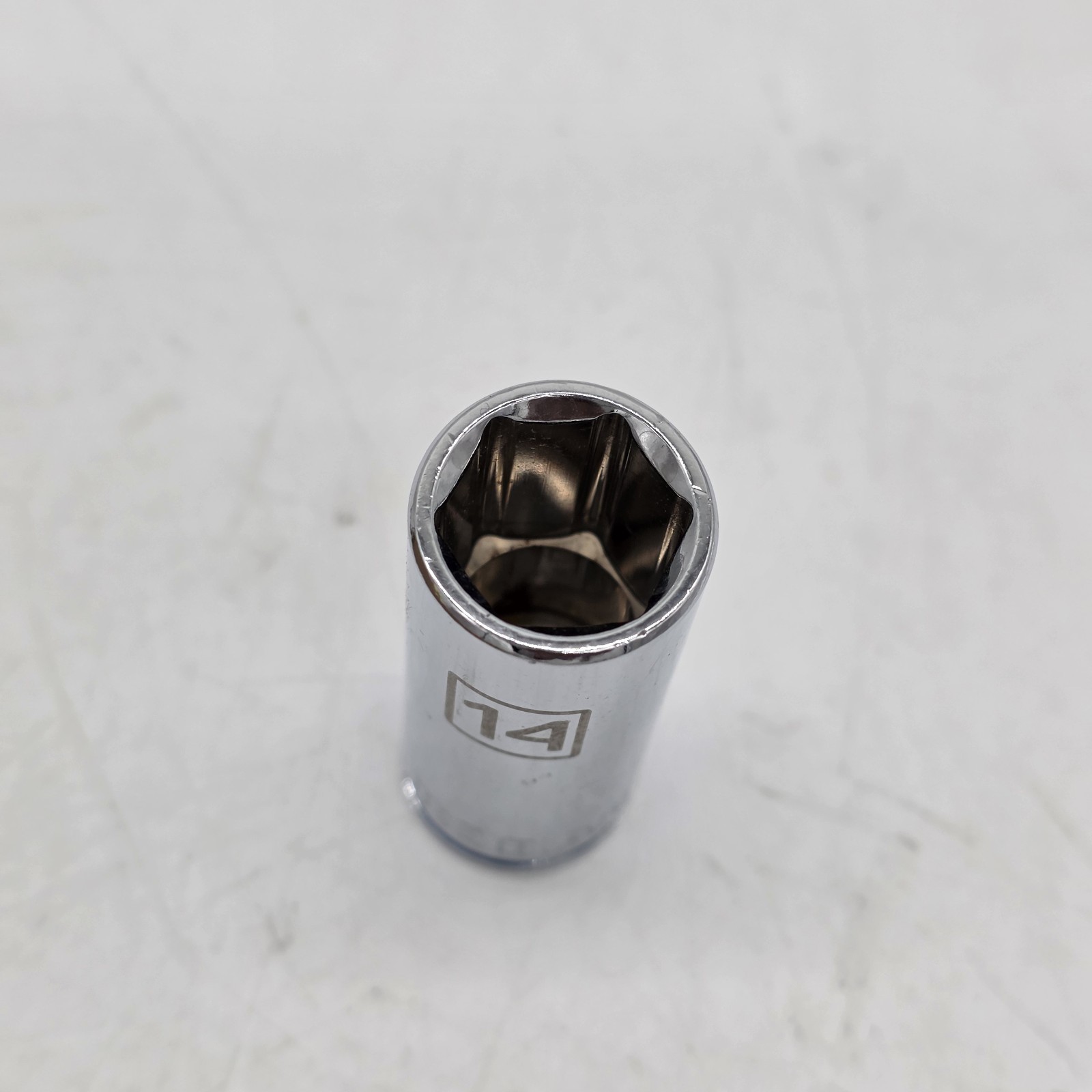 Kobalt 338127 14mm 1/4″ Drive Deep 12-Point Chrome Socket 6 COUNT