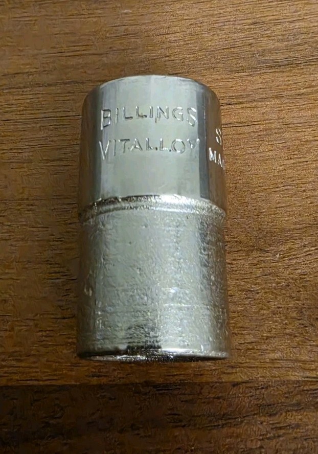 Billings Vitalloy S1218 Socket 9/16″ 12-Pt 1/2″ Drive Vintage USA Made