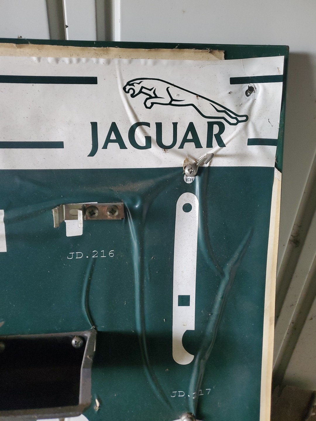 Vintage Authentic Jaguar Dealers Tool Board Only