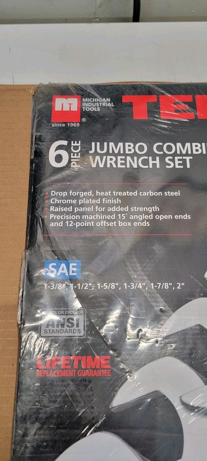 TEKTON Jumbo COMBINATION WRENCH SET 1-3/8 hrough 2” 6-pieces NIB