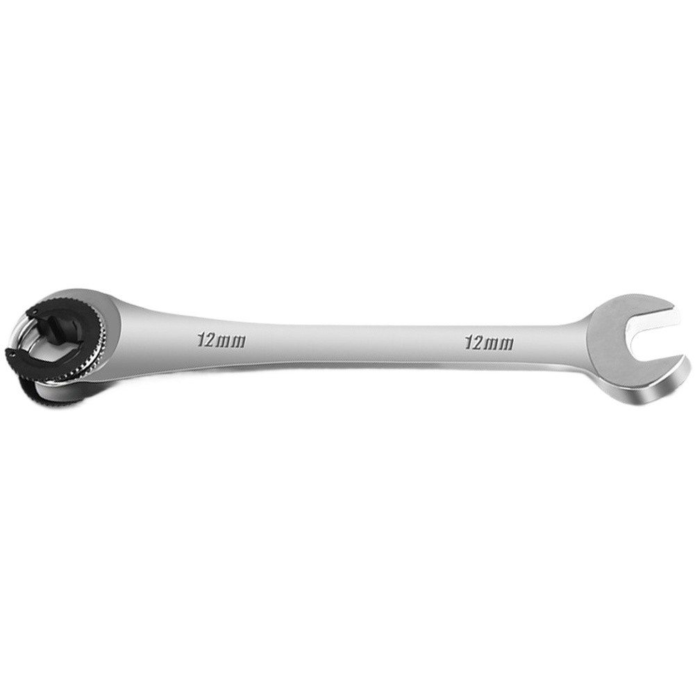 819mm Metric Ratcheting Tubing Wrench Fix Open End Tool for Tight Spaces