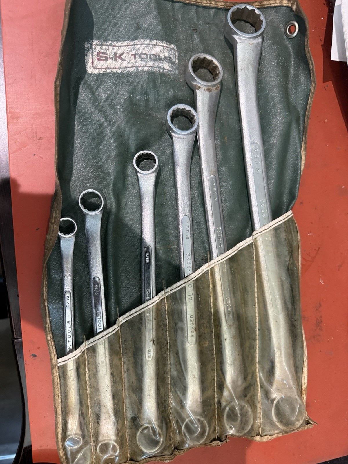 SK set Model 360 Offset box end wrench six piece set 3/8 – 1″