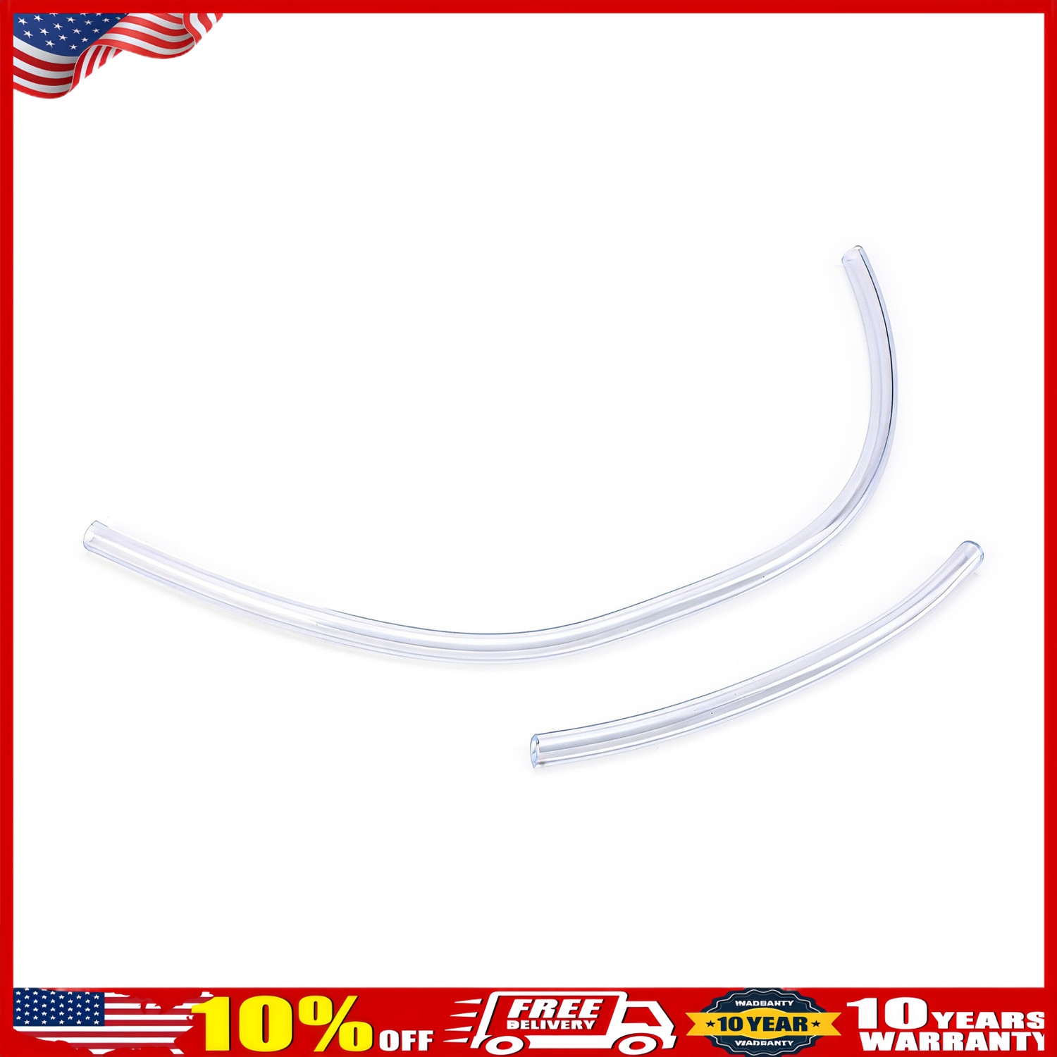 6 PCS BRAKE BLEEDER HOSE, ONE WAY CHECK VALVE TUBE BLEEDING TOOL KIT SILVER US