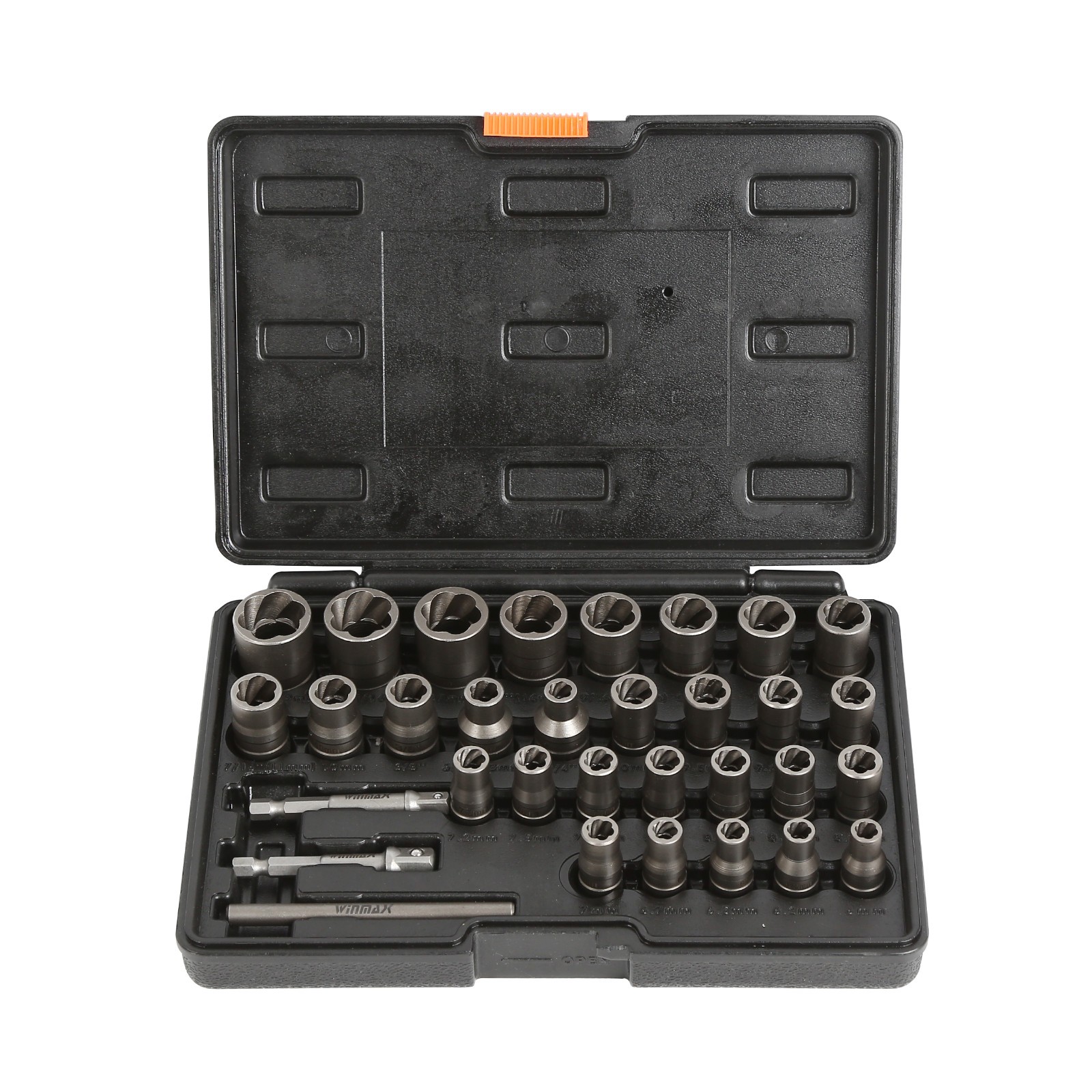 32 PC Bolt Extractor Set Impact Bolt & Nut Remover Set, Stripped Lug Nut Remover