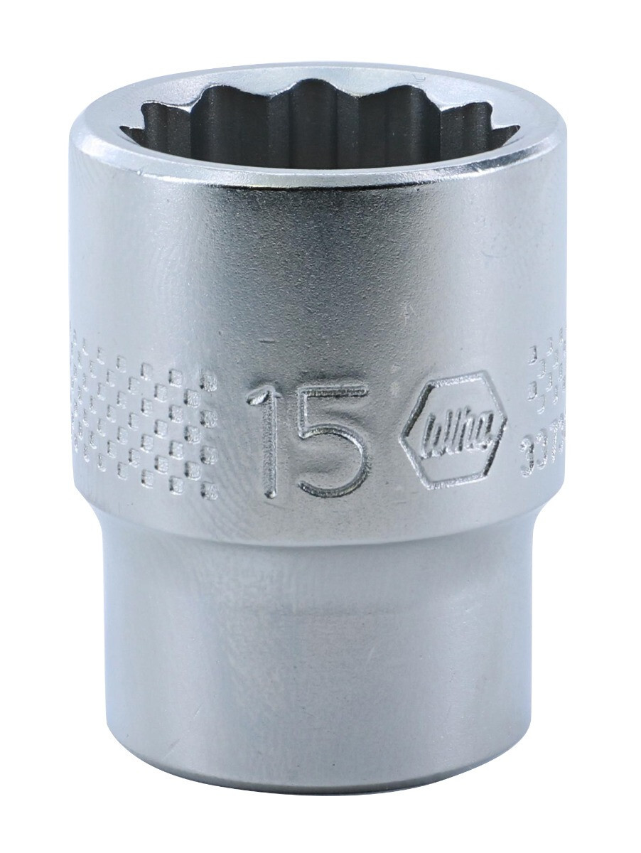 Wiha 33730 12 Point – 3/8 Inch Drive Socket – 15.0mm