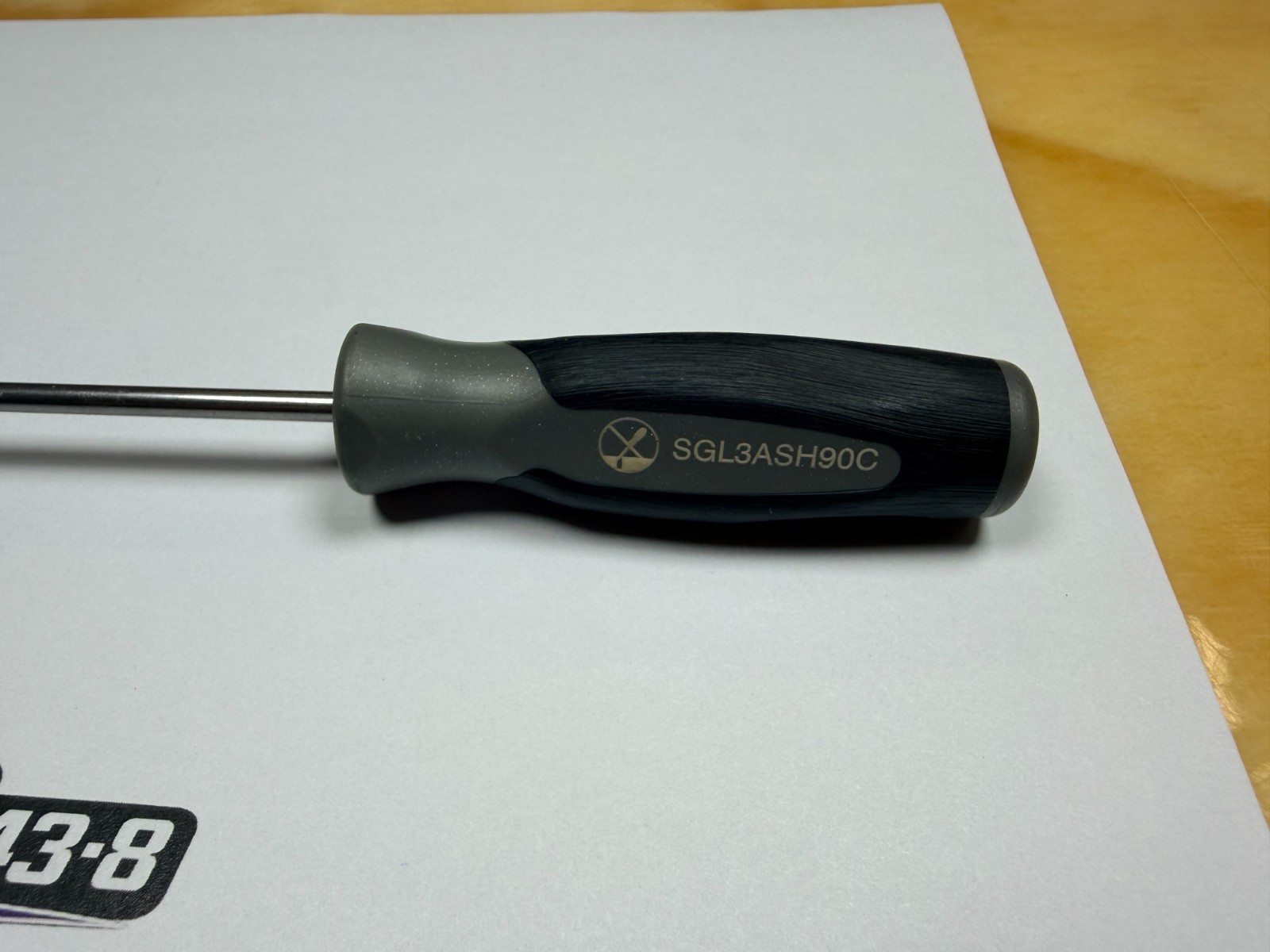 Snap-on Tools NEW DARK TITANIUM 6″ Mini Soft Grip Long 90° Tip Pick SGL3ASH90CDT