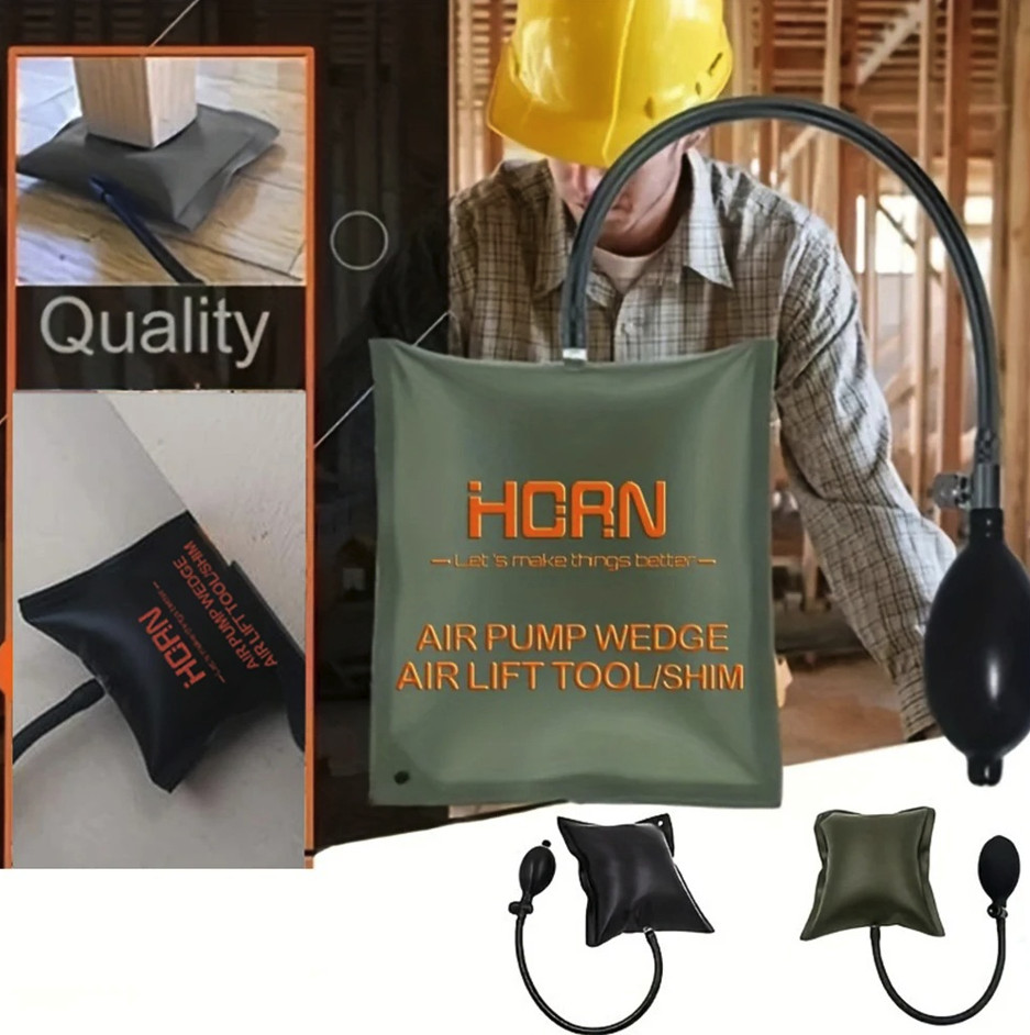 1pc Air Pump Wedge Inflatable Airbag: Car Door & Window Alignment Repair Tool