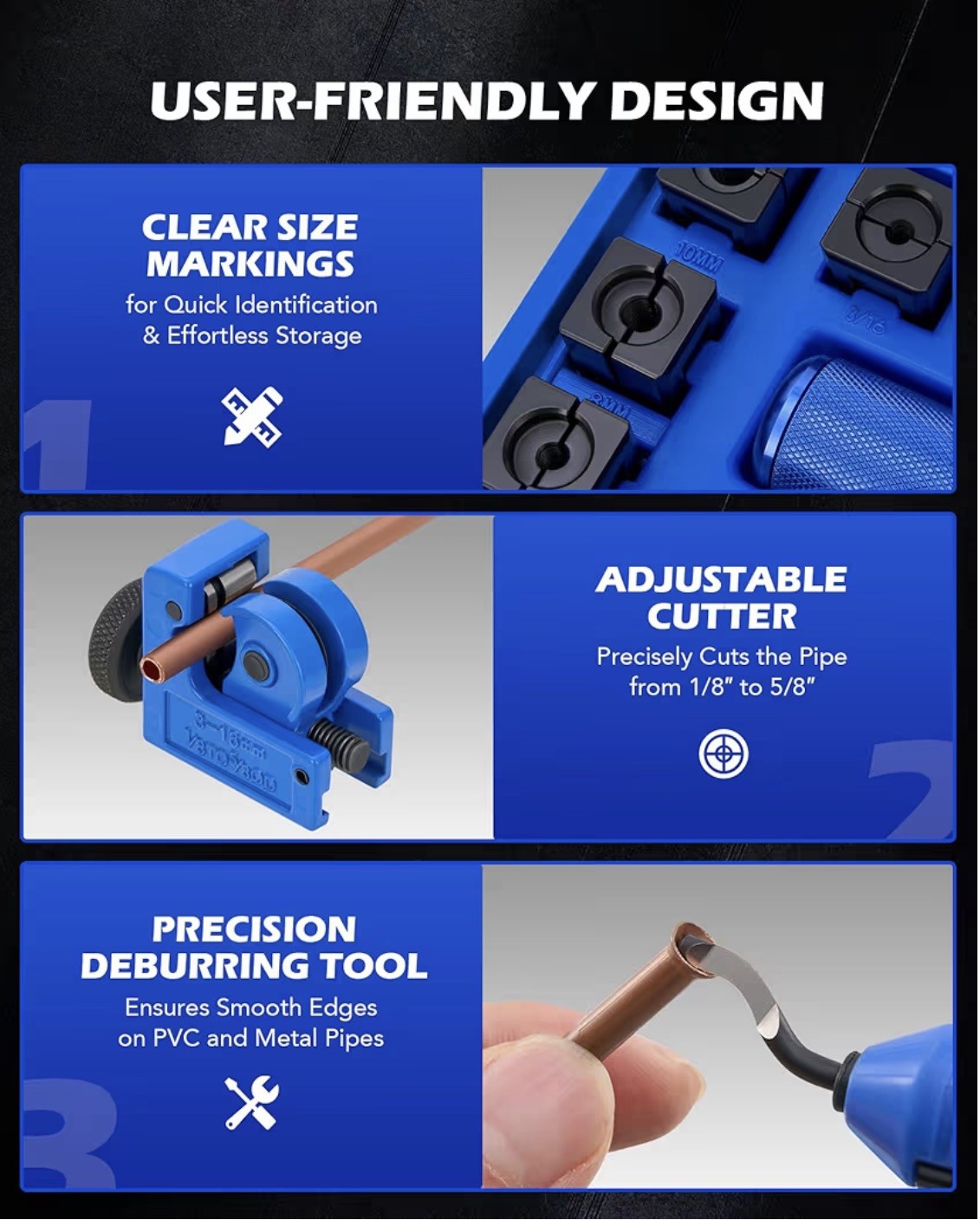 OMT Hydraulic Flaring Tool Kit 45 Degree Single Double Flaring Tool with Cutter!