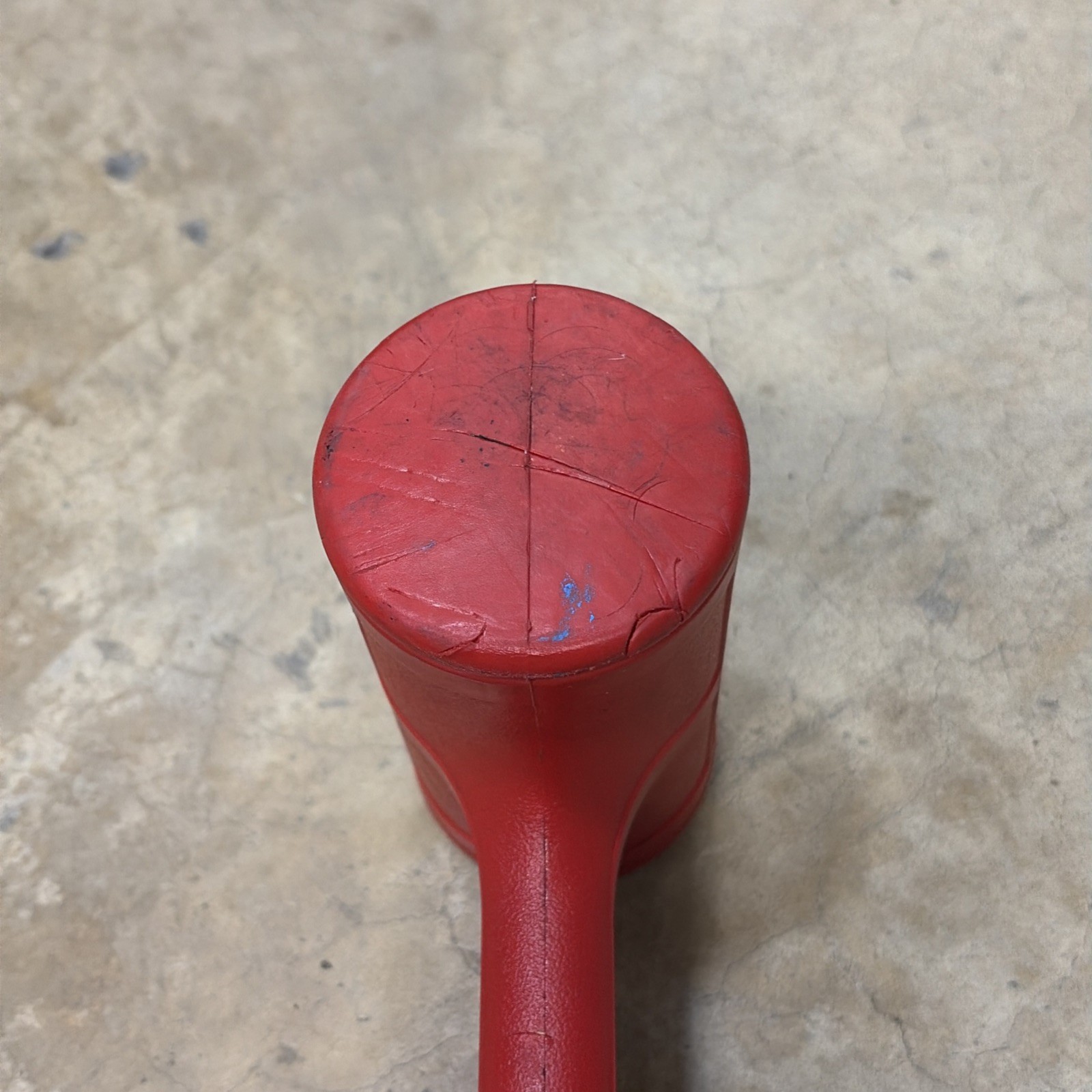 Snap-On Tools 56 oz Soft Grip Dead Blow Hammer Red HBFE56 EUC