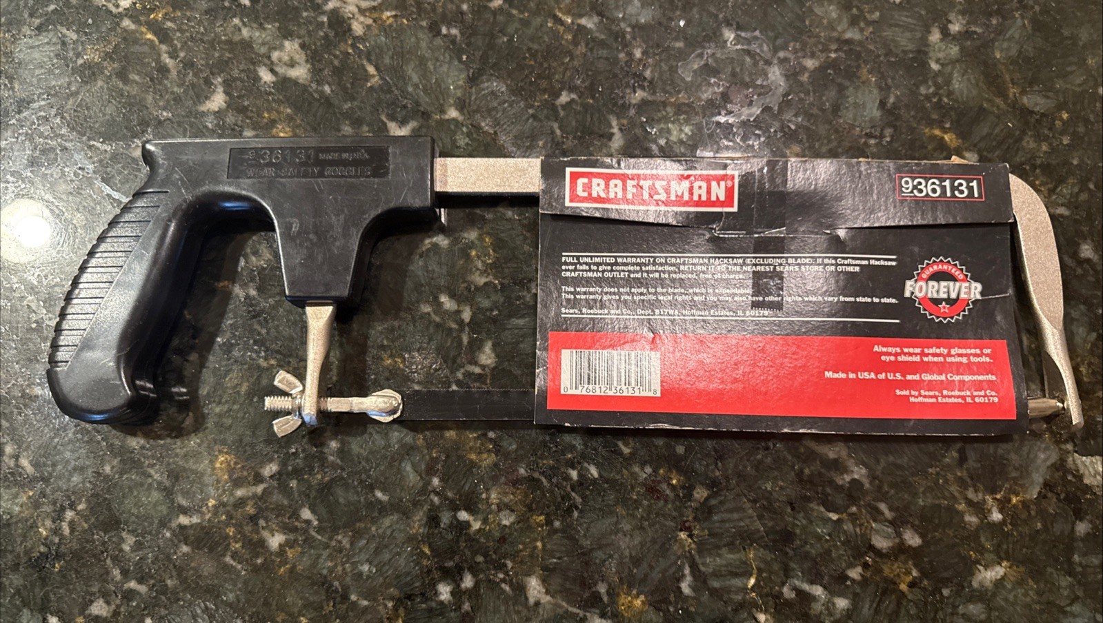 NOS Sears 36131 Craftsman 10” Hacksaw Saw 36131 Straight or Flush Cut Made USA!!