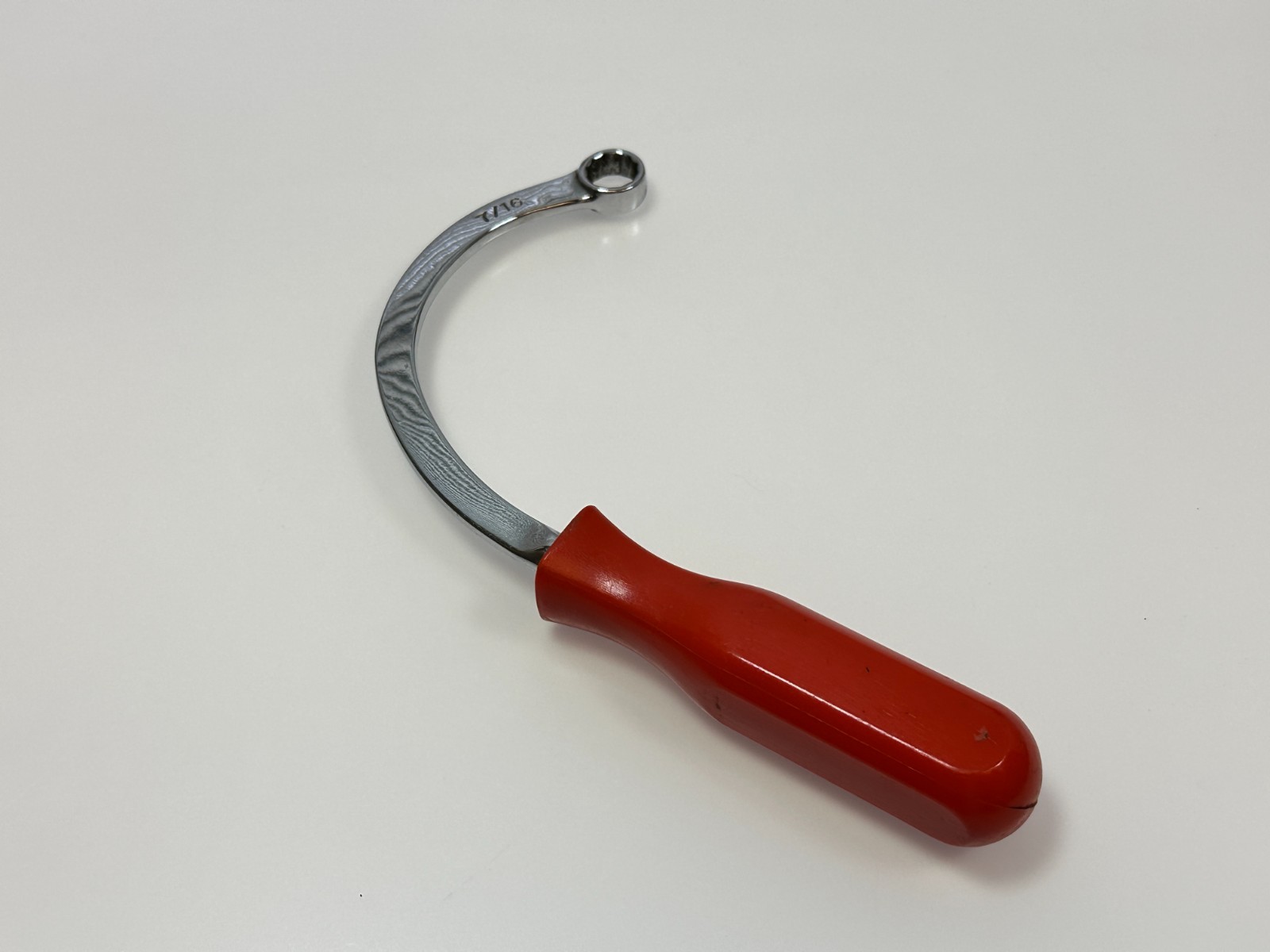 MAC Tools USA S237 7/16″ SAE Half-Moon Single Obstruction Wrench Red Hard Handle