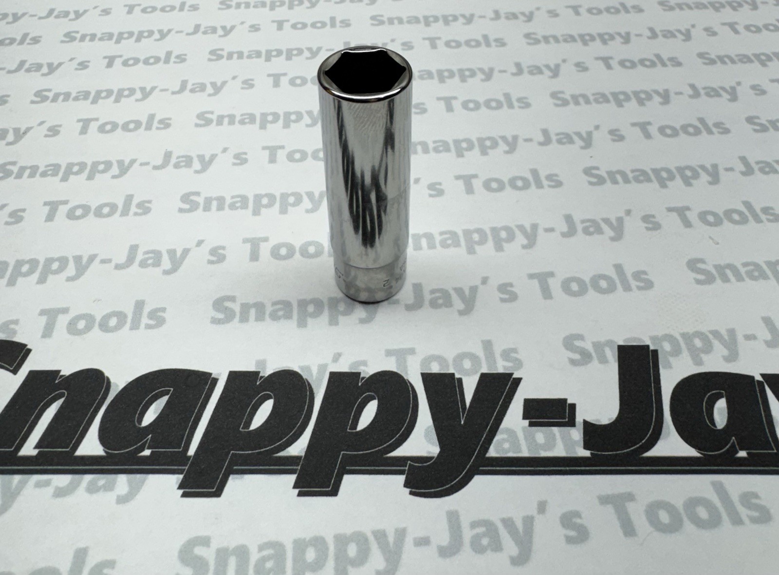 Snap-on Tools USA NEW 1/4″ Drive 7/16″ SAE 6 POINT Deep Chrome Socket STM14