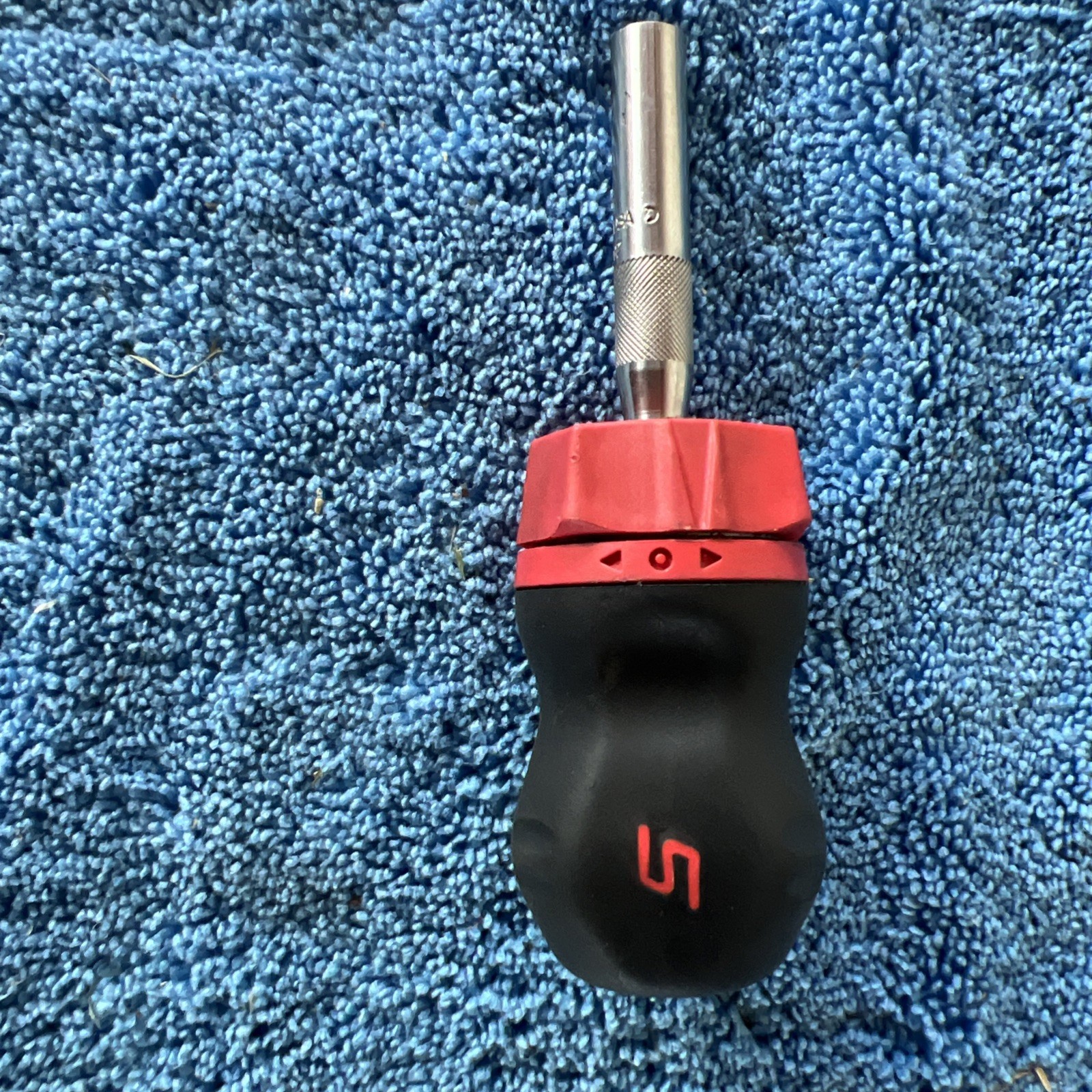 Snap-on Stubby Ratcheting Screwdriver SSDMR1A *Black / red HARD HANDLE