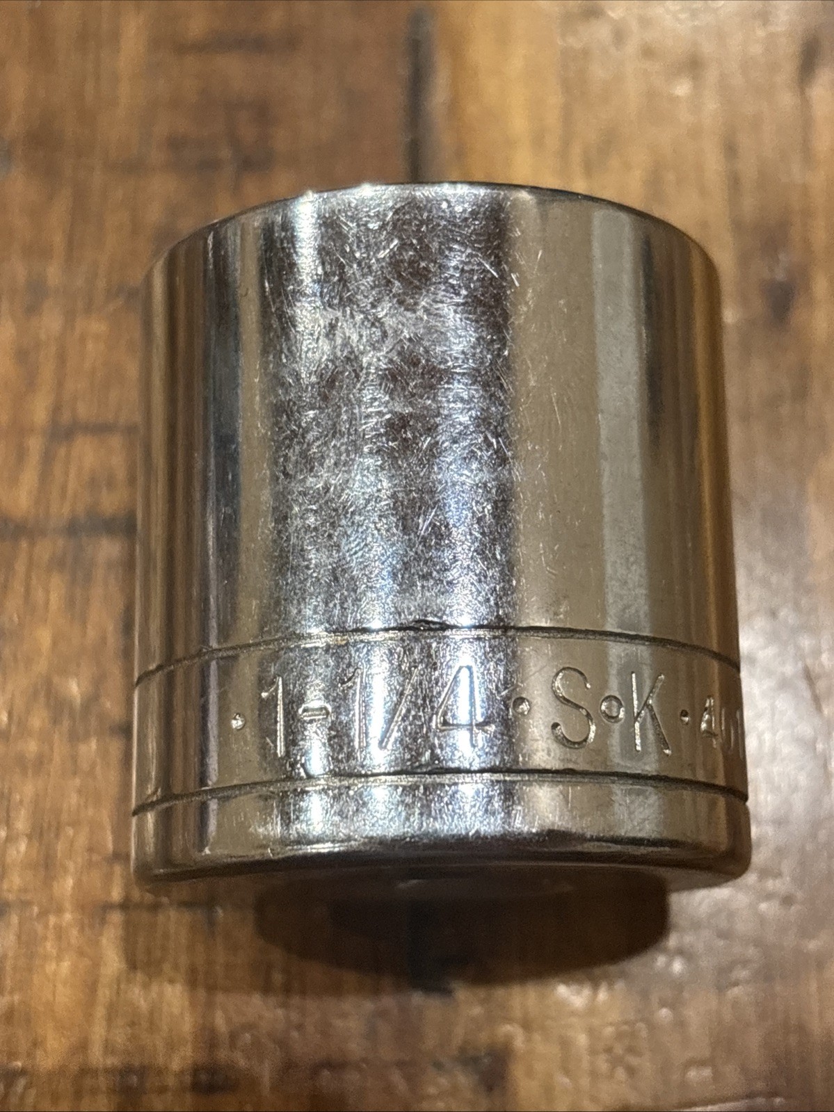 SK Tools 1/2” 12pt Sockets 1-3/16” & 1-1/4” Shallow, 1-1/8” Deep EUC SAE USA