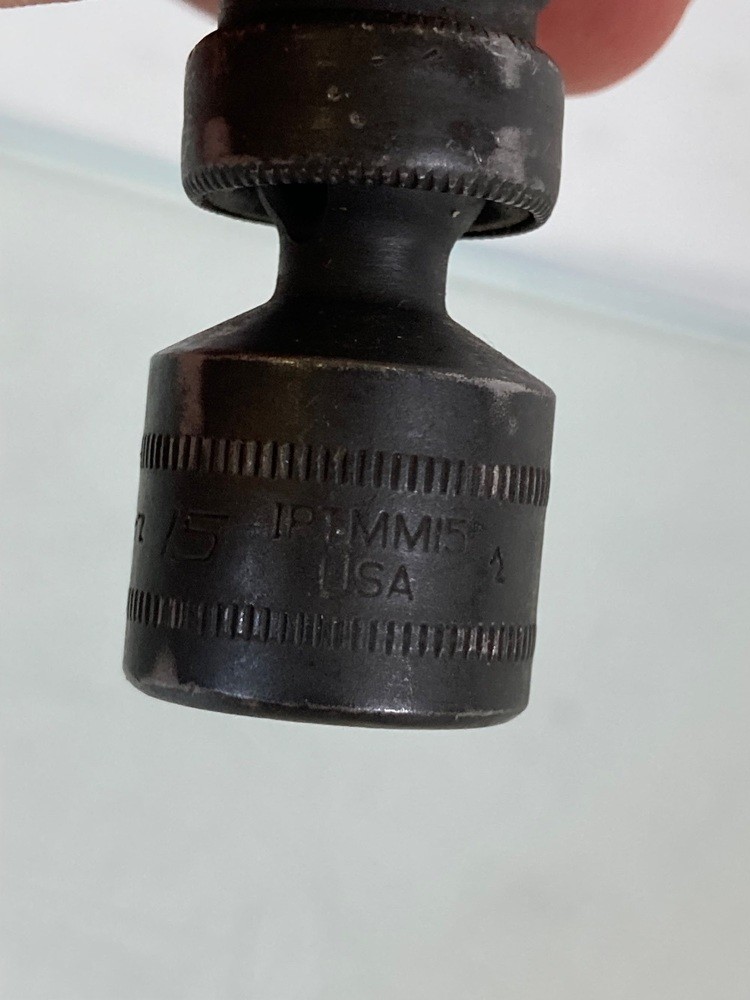 Snap On IPTMM 1/4″ Drive 6-Point Metric Flank Drive Shallow Swivel Impact Socket