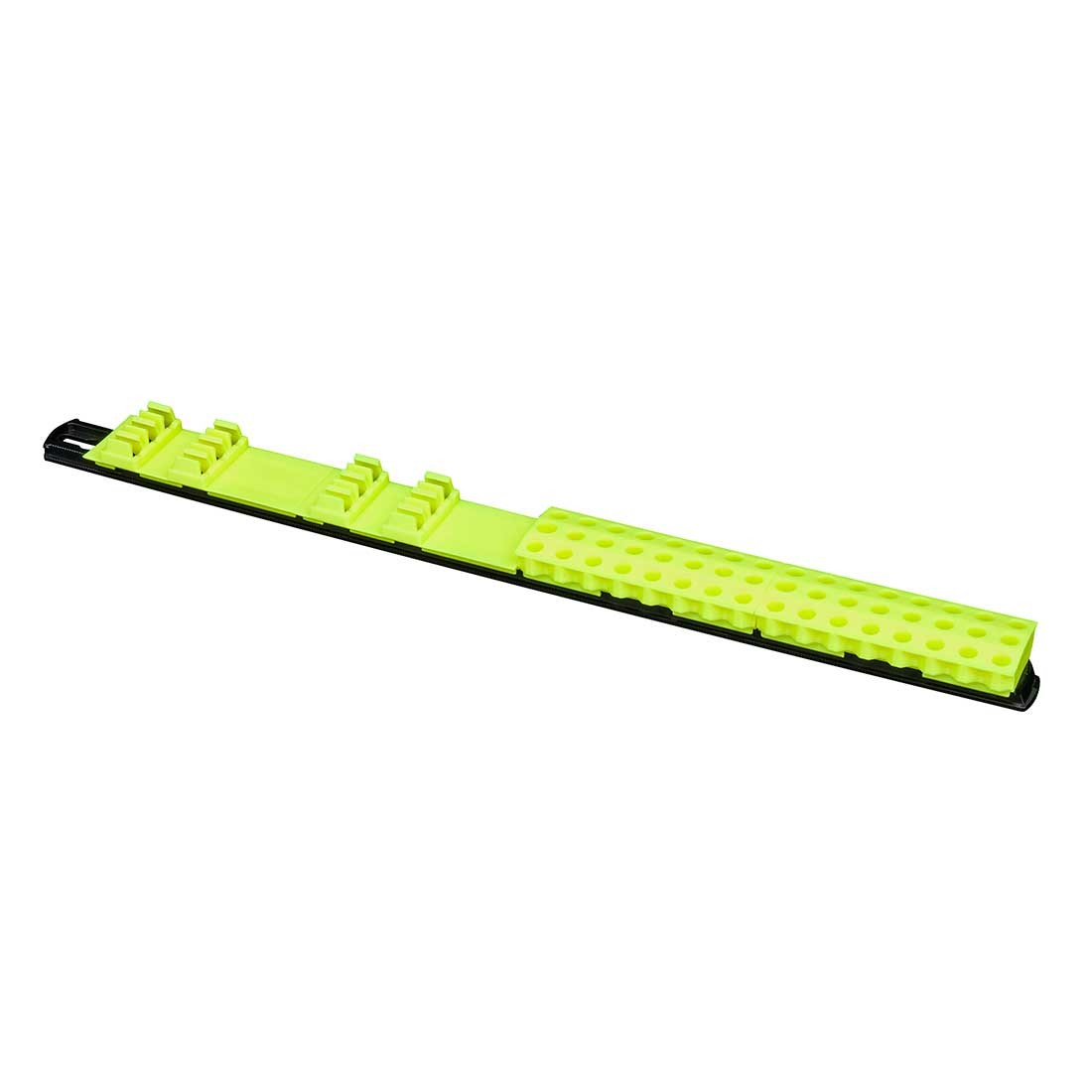 Ernst 5733HV 60 Tool Magnetic Bit Organizer Bar – Black/Hi-Viz