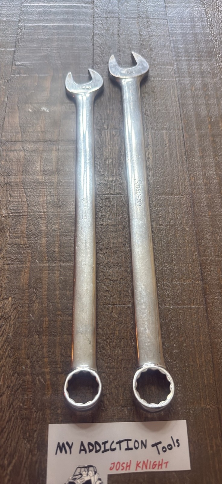 Snap on OEXL wrench’s sold as pair will separate upon request no owner markings