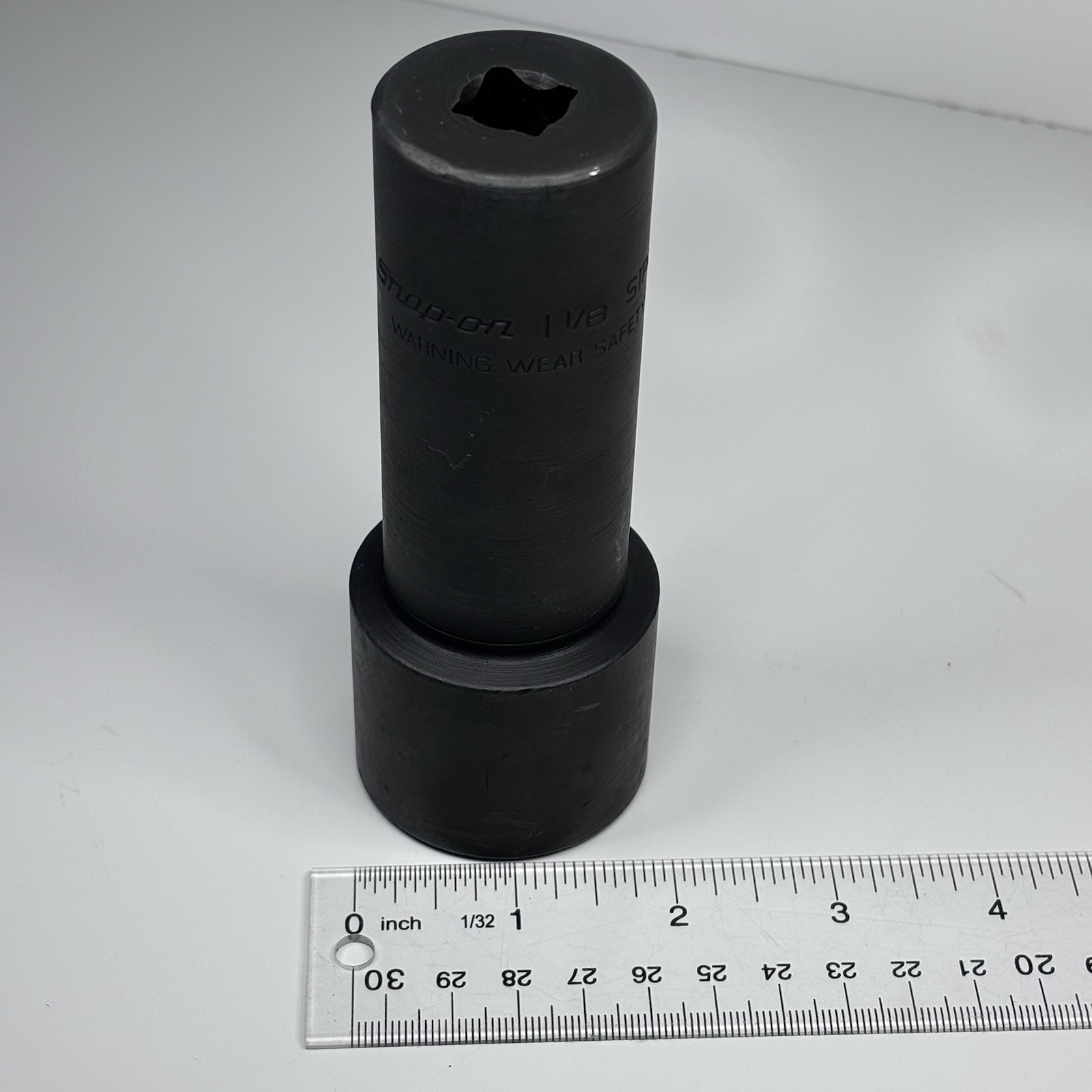 Snap On SIPRL436 1/2 Dr 8Pt SAE 1-1/8 Extra Deep Double Square Power Socket MINT