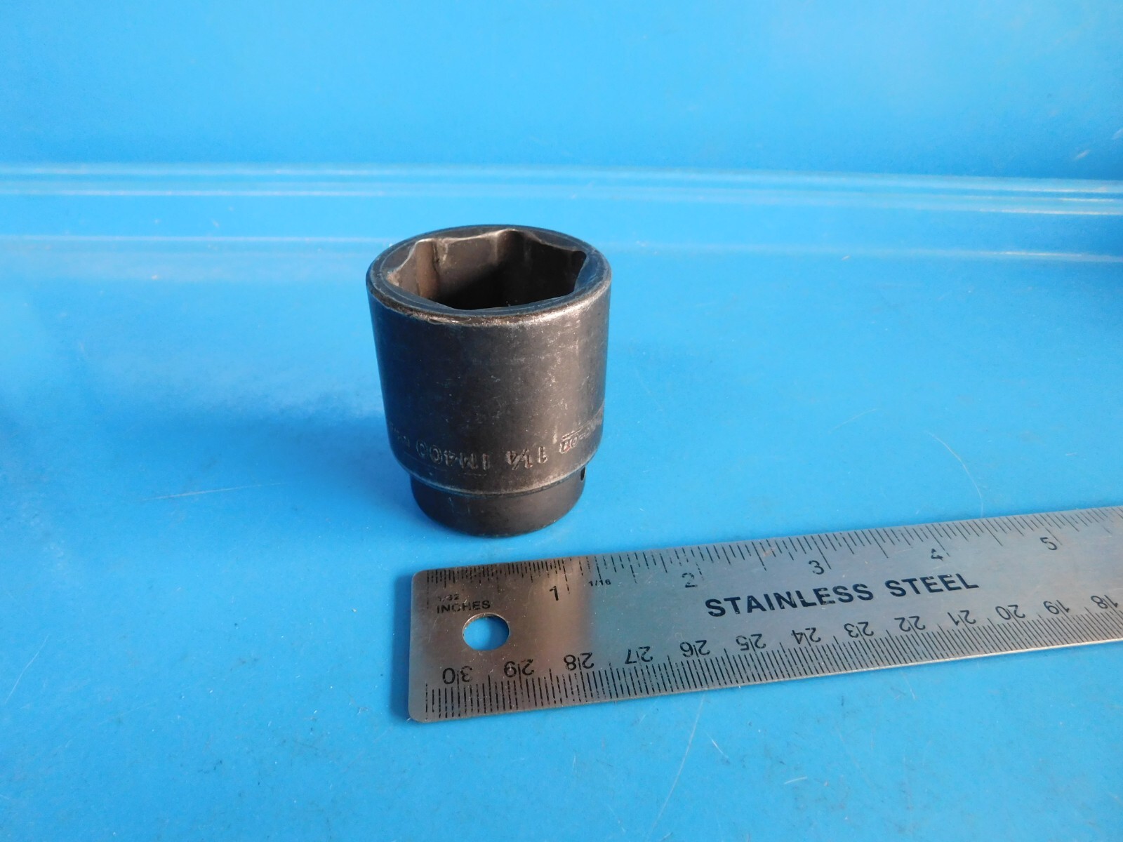 USED, SNAP ON » 1-1/4 IN.» 1/2 IN. DR. SHALLOW IMPACT SOCKET, PART# IM400