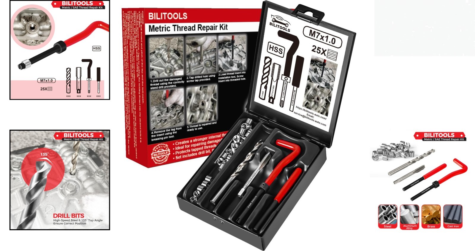 Metric Helicoil Thread Repair Kit with HSS Drill – Strong & Efficient Solutions