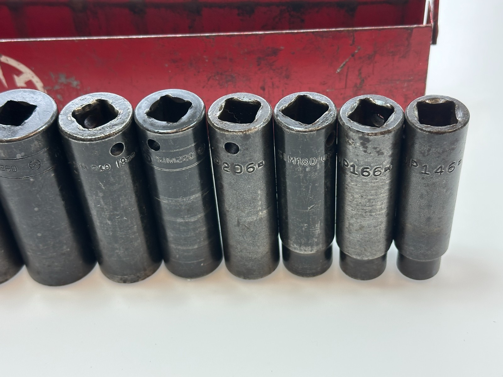 🇺🇸MAC Tools / Snap-On 13pc 7/16 to 1-1/4” SAE Deep Impact Socket Set, 1/2” Dr.