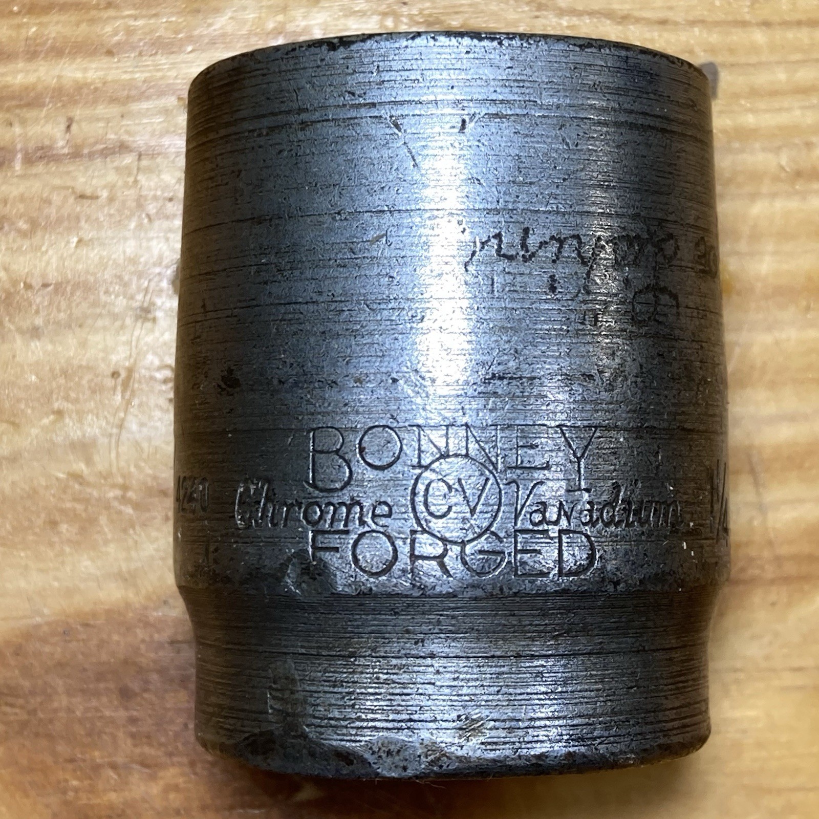 Bonney Forged 3/4” Drive 1-1/4” 6-Point Socket 4240 Vintage Chrome Vanadium