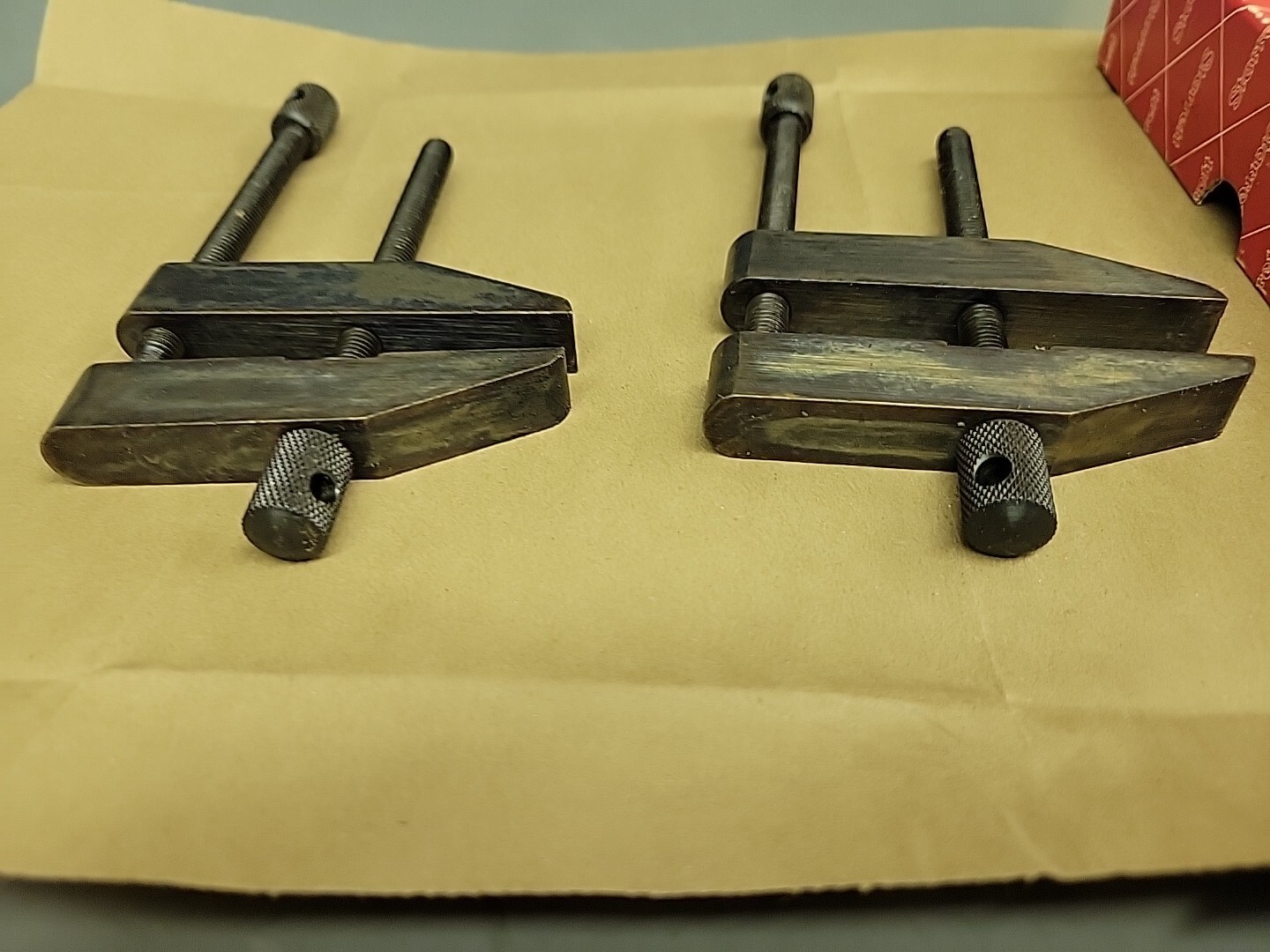 L.S. Starrett Pair 161C Toolmakers Parallel Clamps (2) NOS