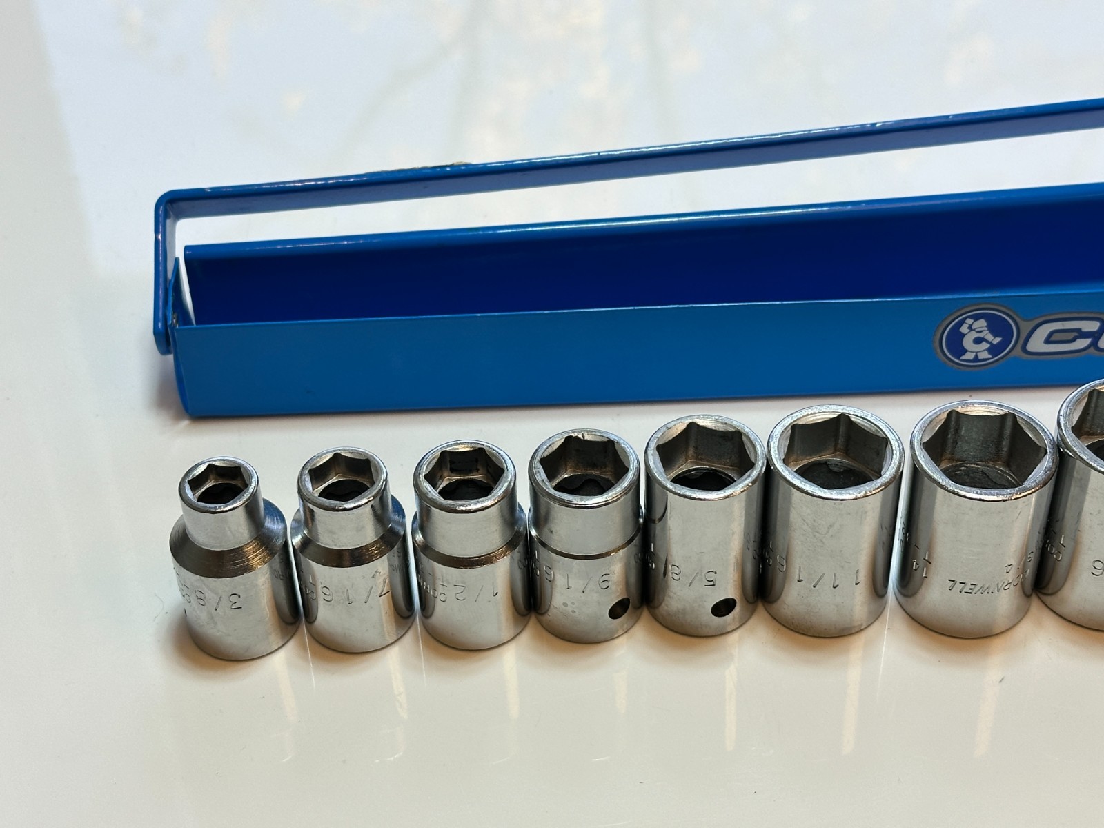 Cornwell Tools USA ST-3215S 1/2” Drive 15pc SAE 3/8 to 1-1/4” Shallow Socket Set