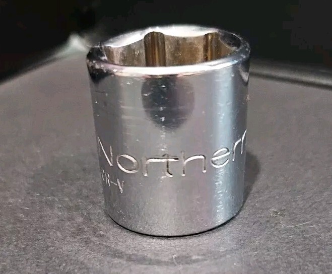 Northern 3/8 Drive 17mm 6 Point Shallow Socket M
