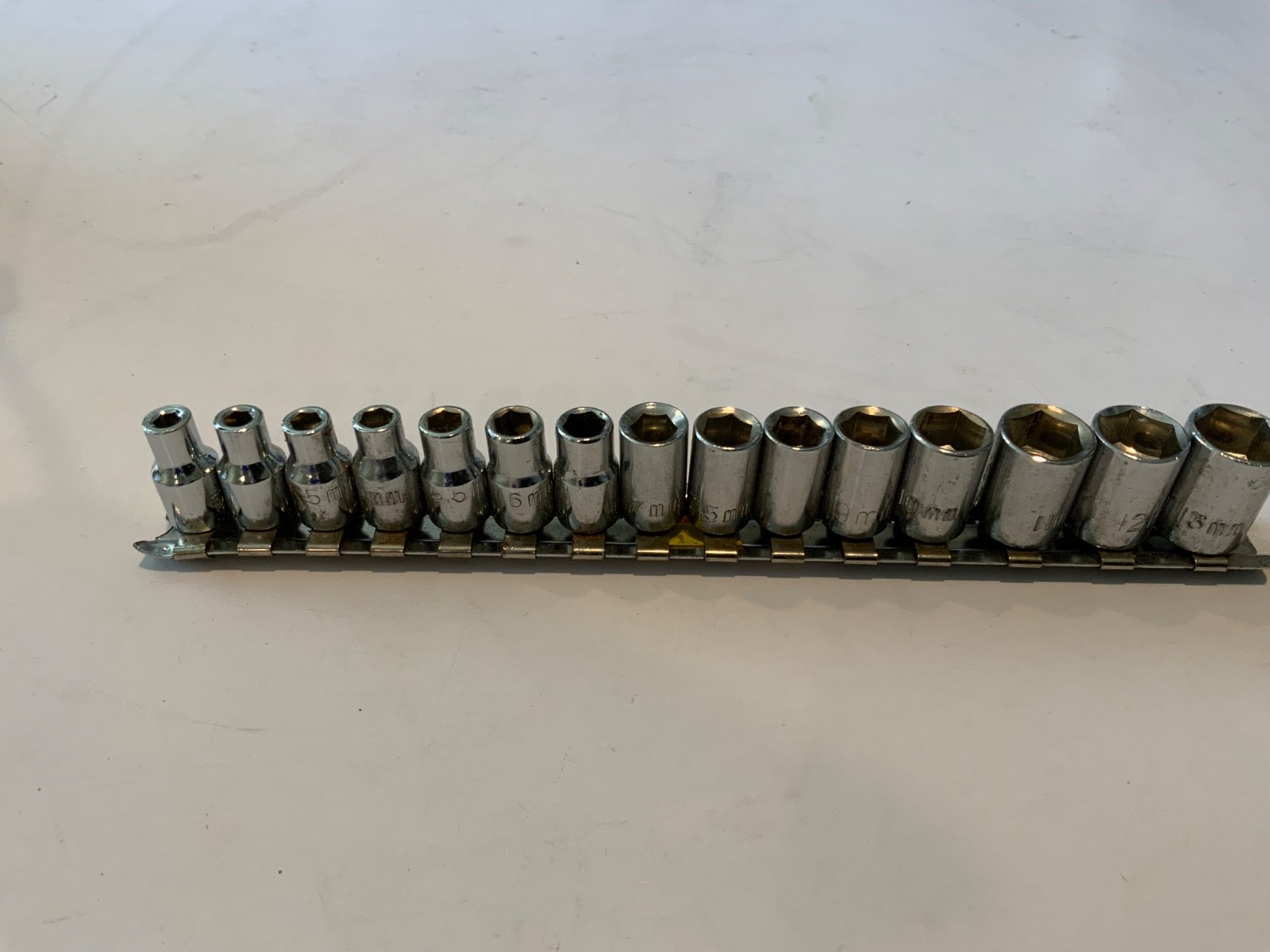 1/4 inch drive metric set with half sizes