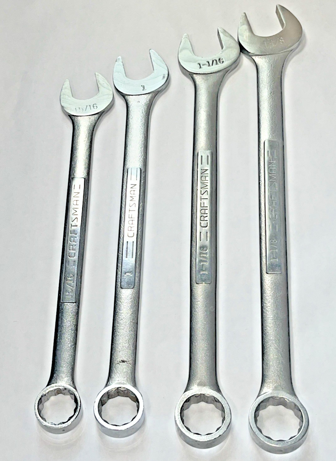 Craftsman Combination Wrenches 15/16, 1, 1-1/16 1-1/8 V Series Box End Combo USA