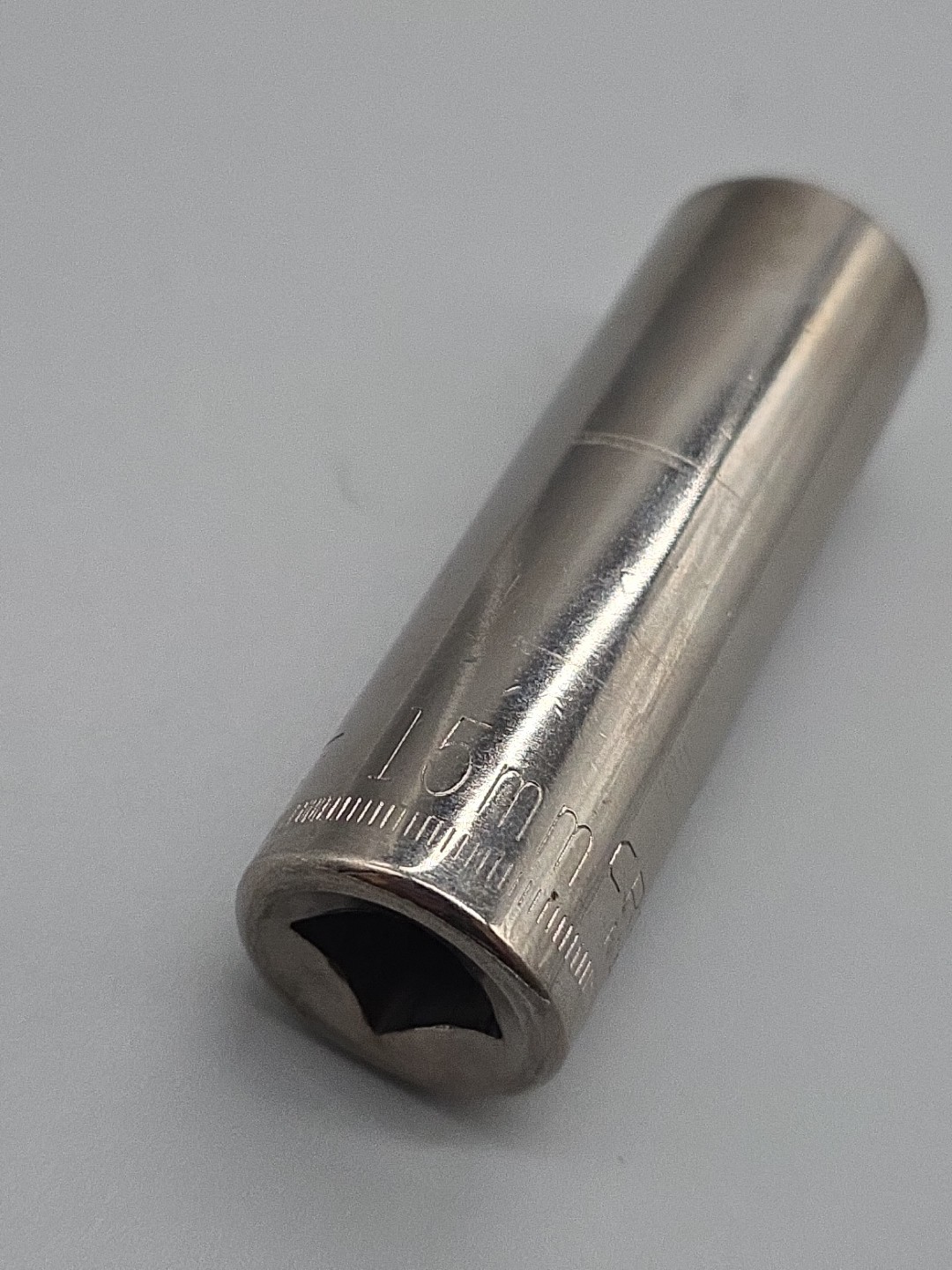Craftsman 15mm 6 Point Deep Socket 3/8” Drive Inverted G-44432 USA