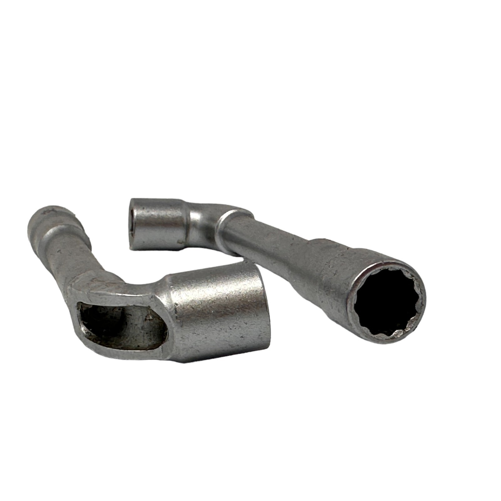 Lot of 2 L-Shaped Hex Socket Wrench Angled Lug Nut Tool Hollow Through-Hole 12