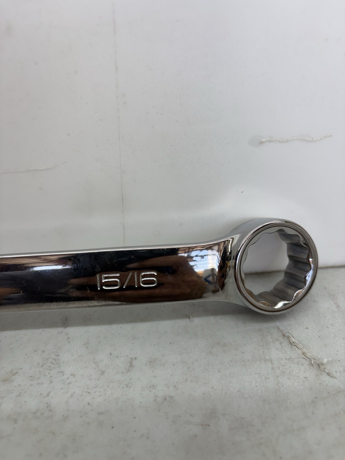 Snap-on Tools USA NEW 15/16″ SAE Standard Length 12PT Chrome Combo Wrench OEX30B