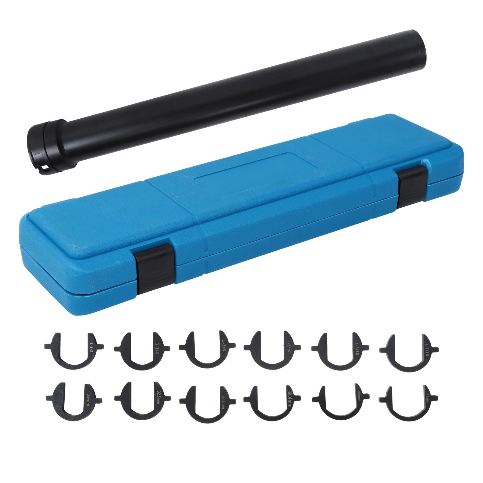 Inner Tie Rod Removal Auto Tool Kit with 12 SAE & Metric Crowfoot Adapters 13Pcs