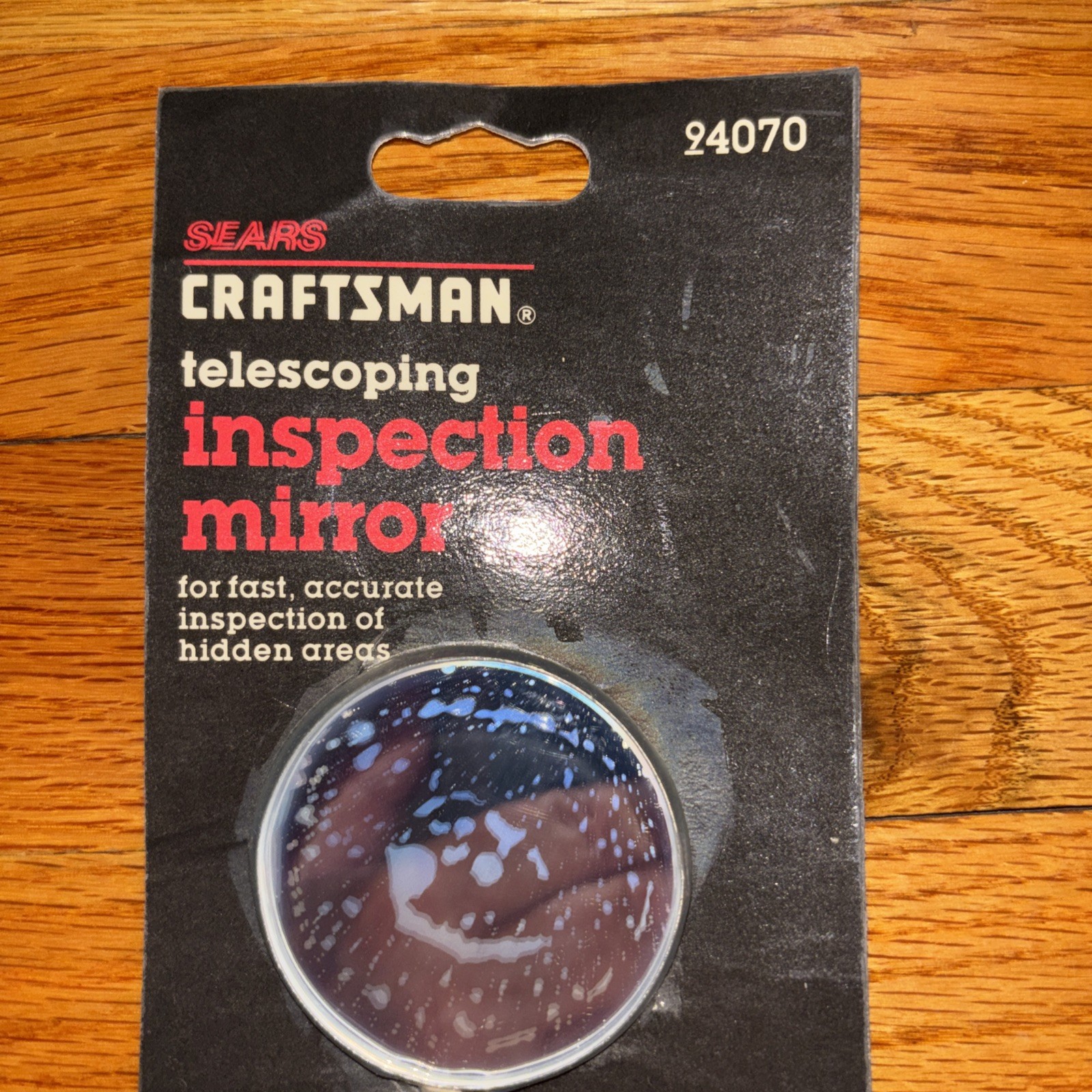 CRAFTSMAN TELESCOPING INSPECTION MIRROR 4070 14 In. EXPANDED 2-1/4″ Diameter USA