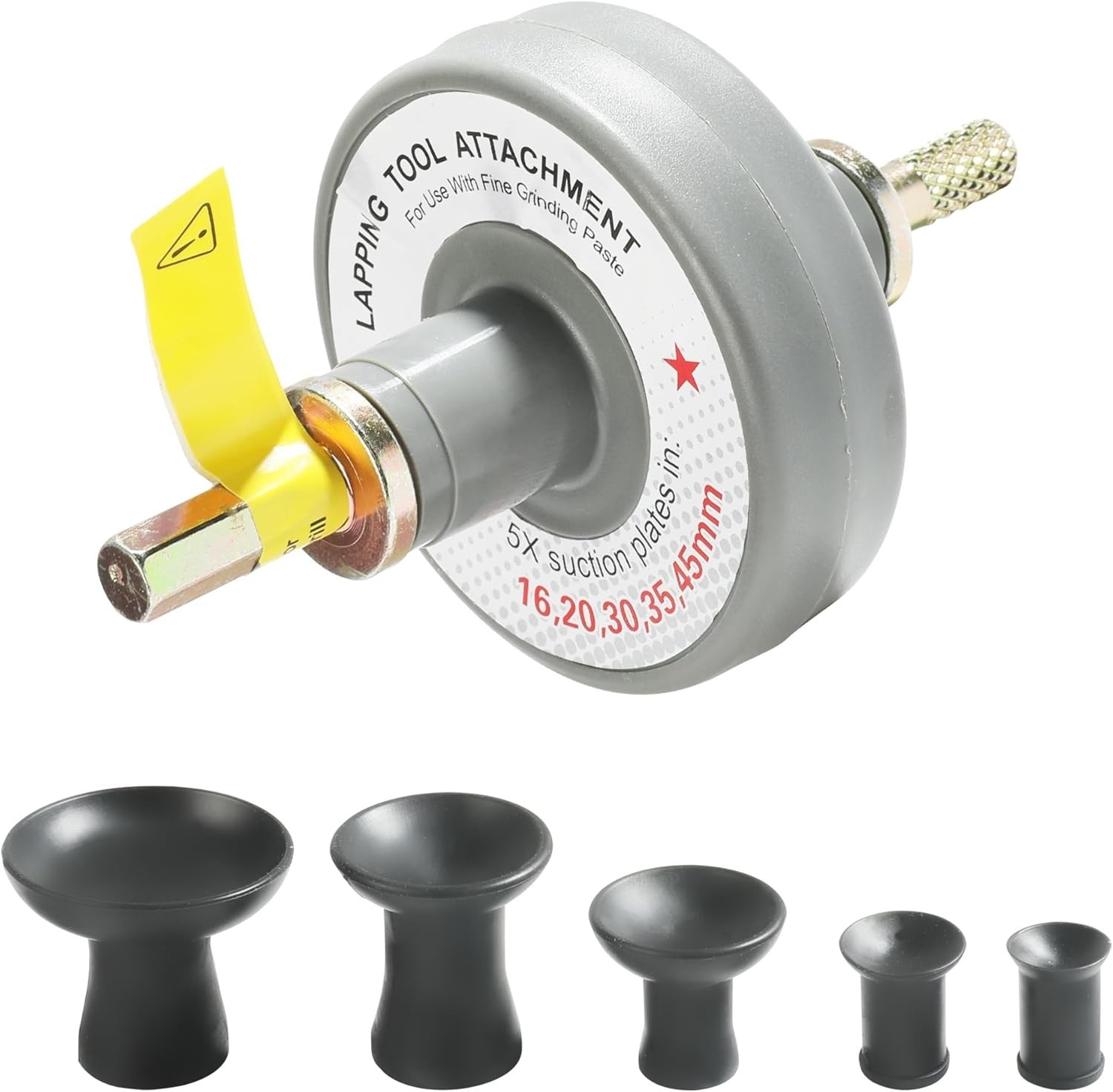 Valve Lapping Tool Kit Valve Lapping Tool & Compound Kit with 5 Suction Plate…