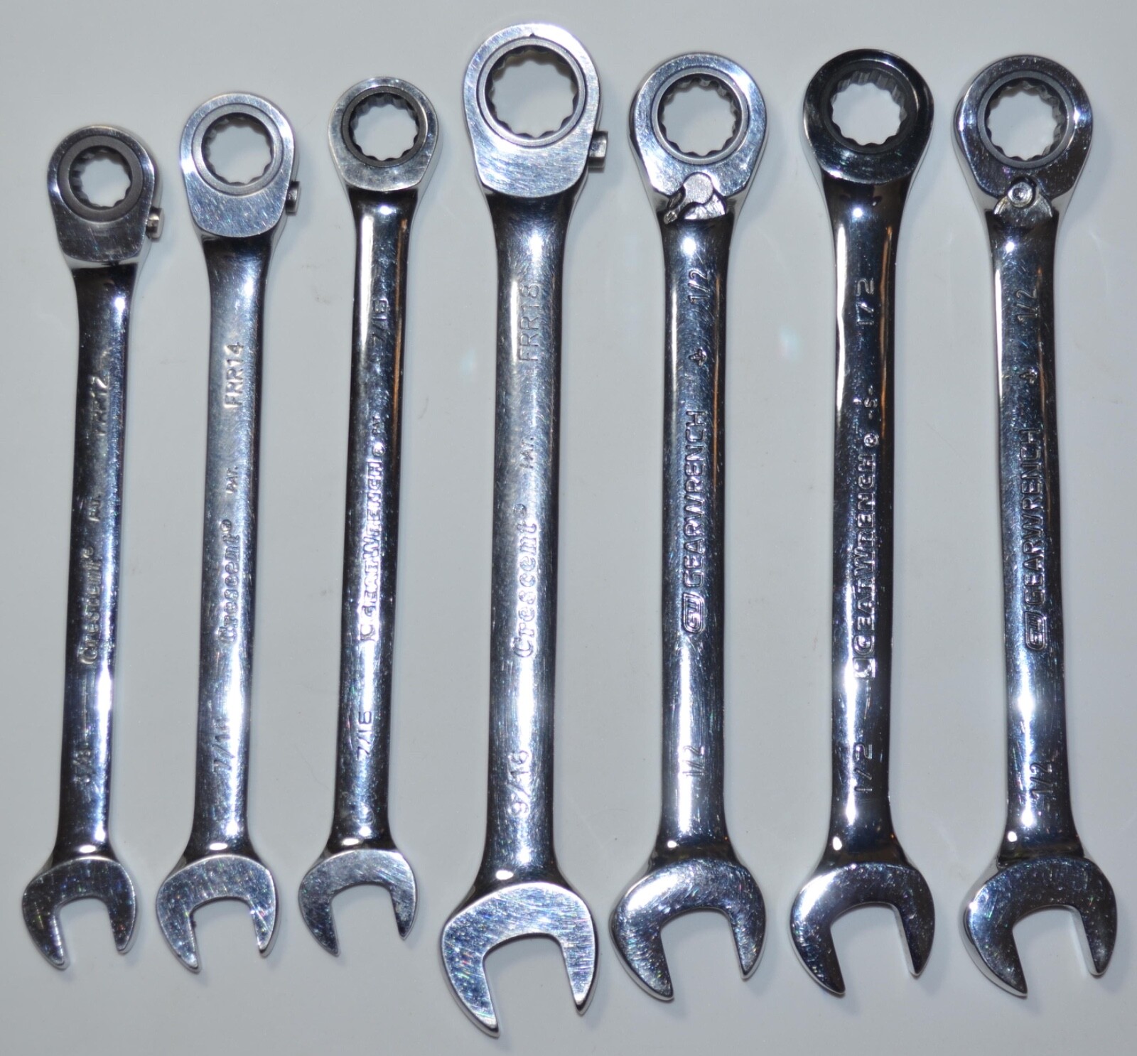 Combination Ratchet Wrenches 7 Pre-owned