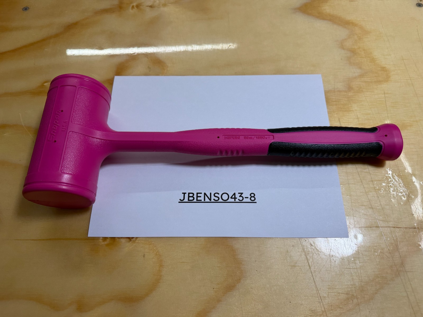 Snap-on Tools NEW ELECTRIC PINK 56oz / 1550g Soft Face Dead Blow Hammer HBFE56EP