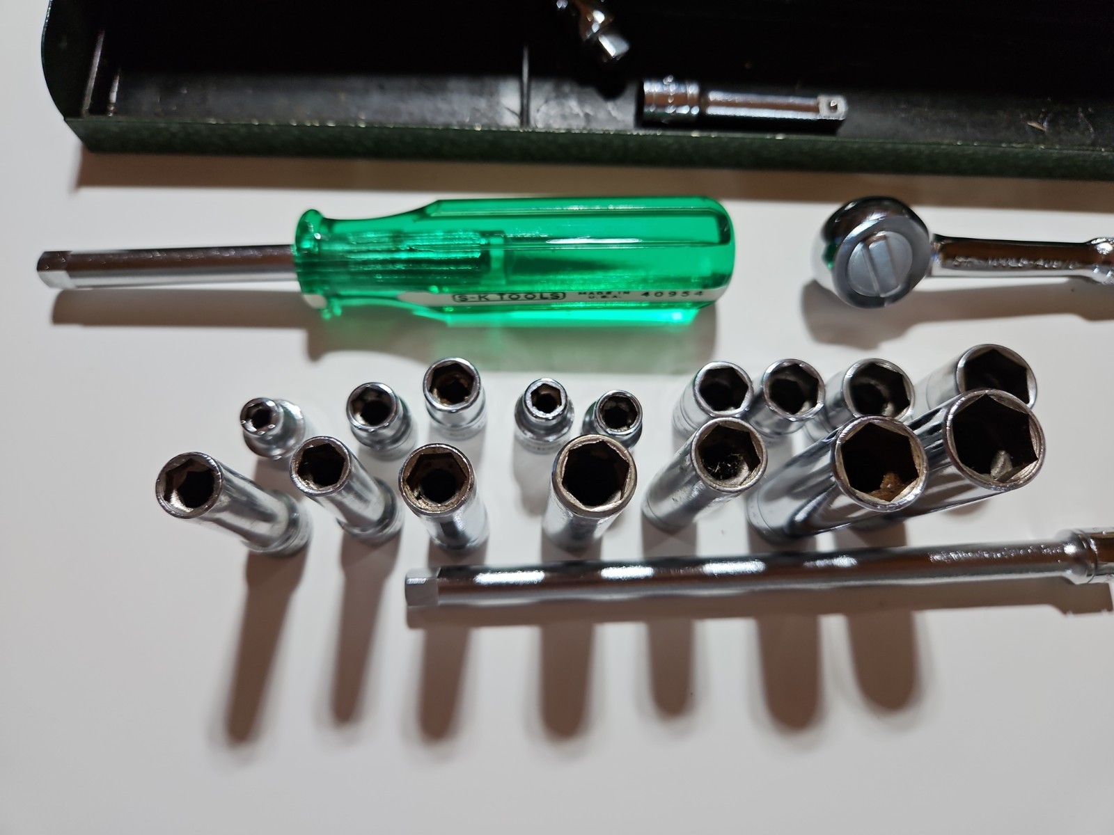 S-K Tools 21 piece socket set NOS