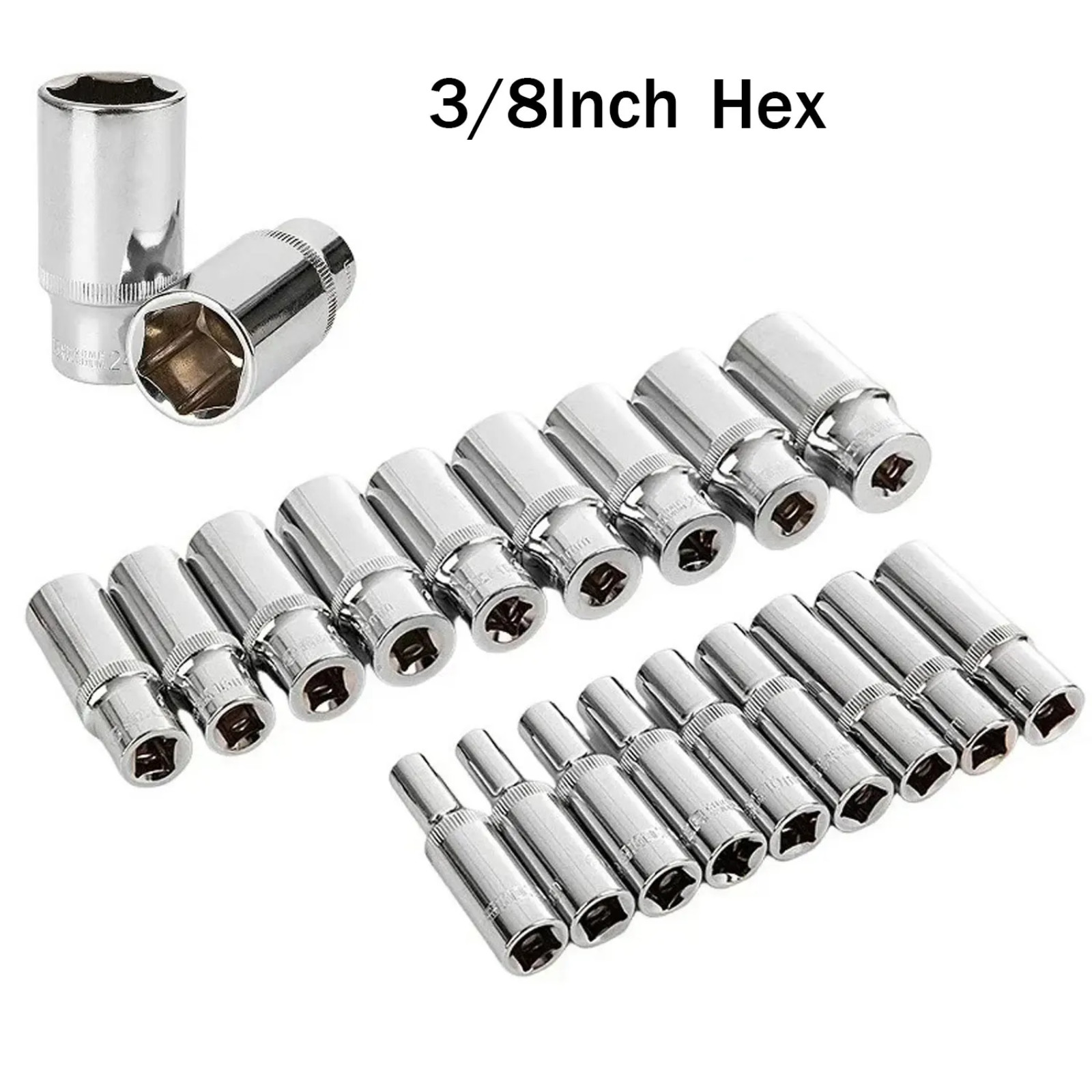[1-Piece] 10mm Socket Set, 1/4-Inch & 3/8-Inch Drive Impact Socket, 6-Point…