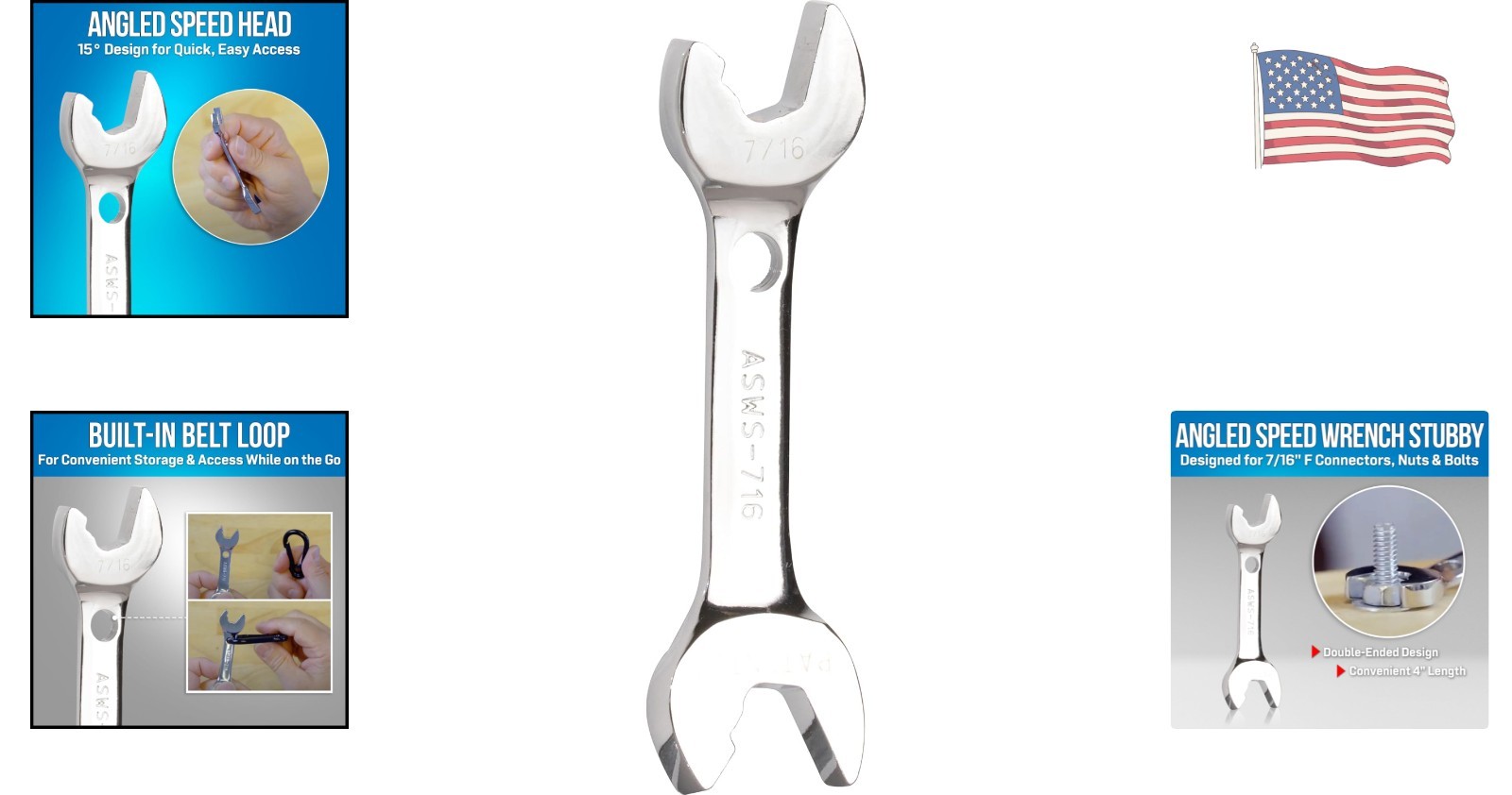 Durable 4″ Stubby Wrench with Open-Ended Angled Head – Perfect for Tight Spaces